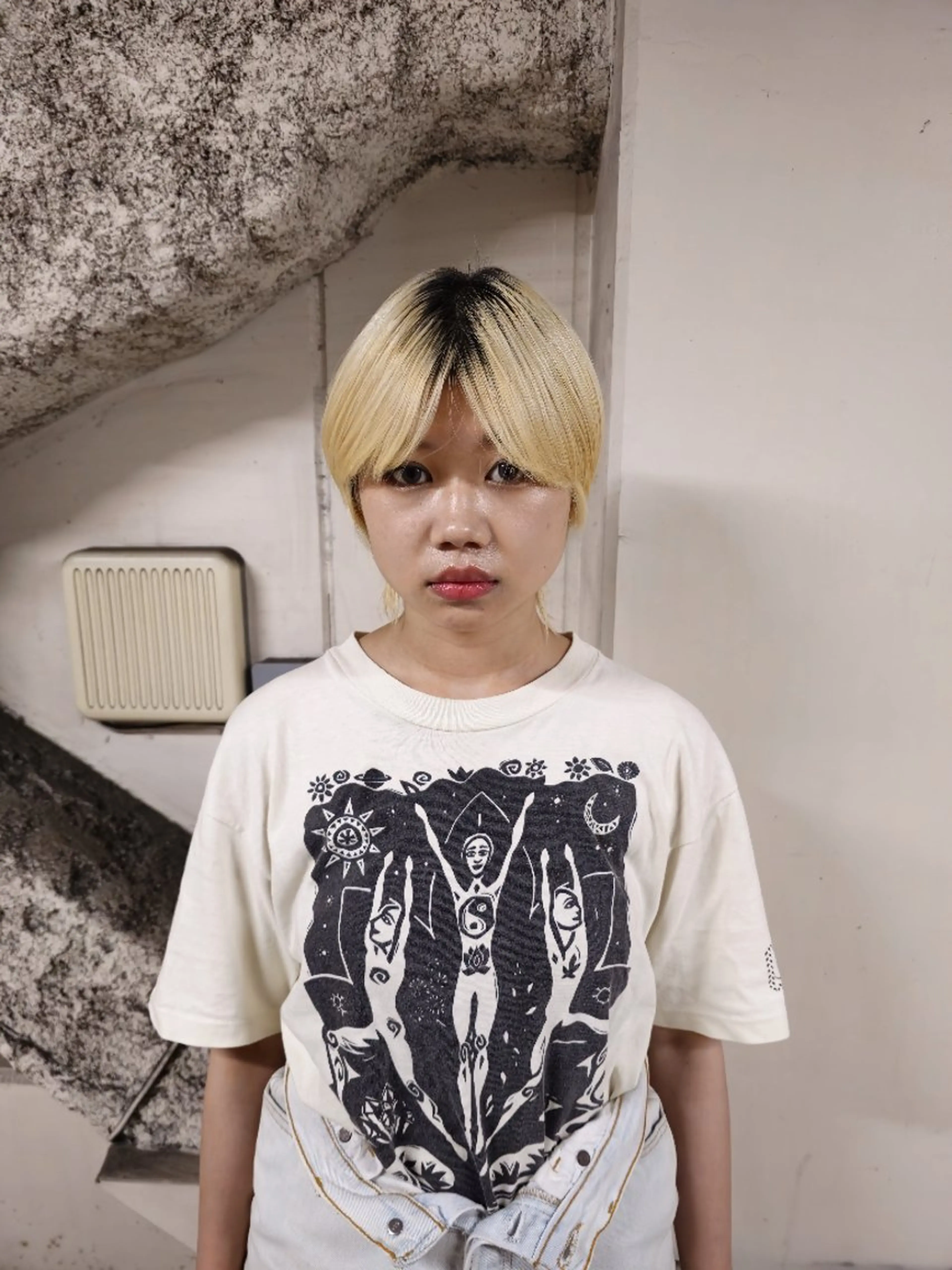 ショート カラー OMA　 カタギシのヘアスタイル