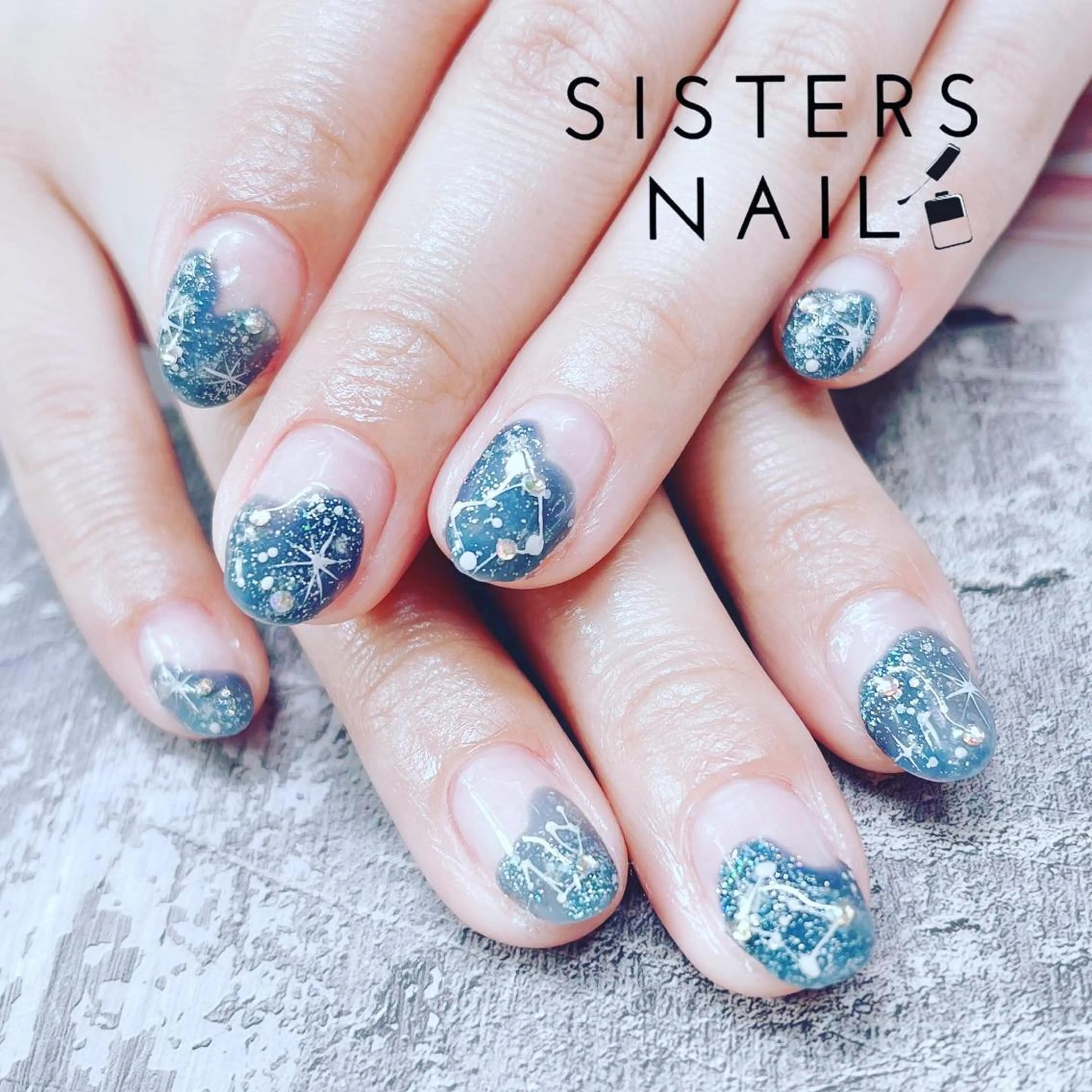 ネイル アートネイル 冬ネイル sisters nail.fのネイルデザイン