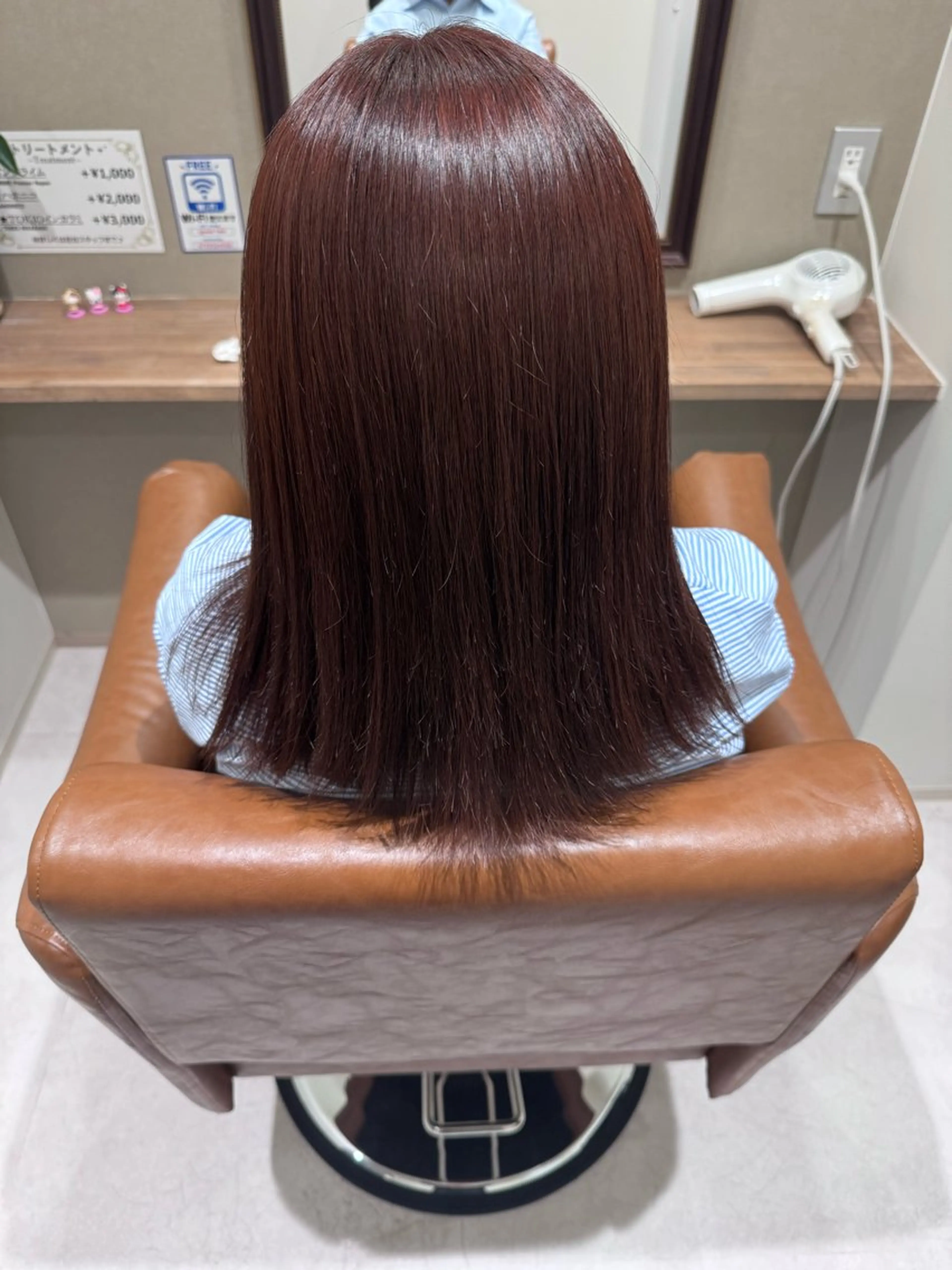 ミディアム カラー ヘアカラー トリートメント 松島 hairのヘアスタイル