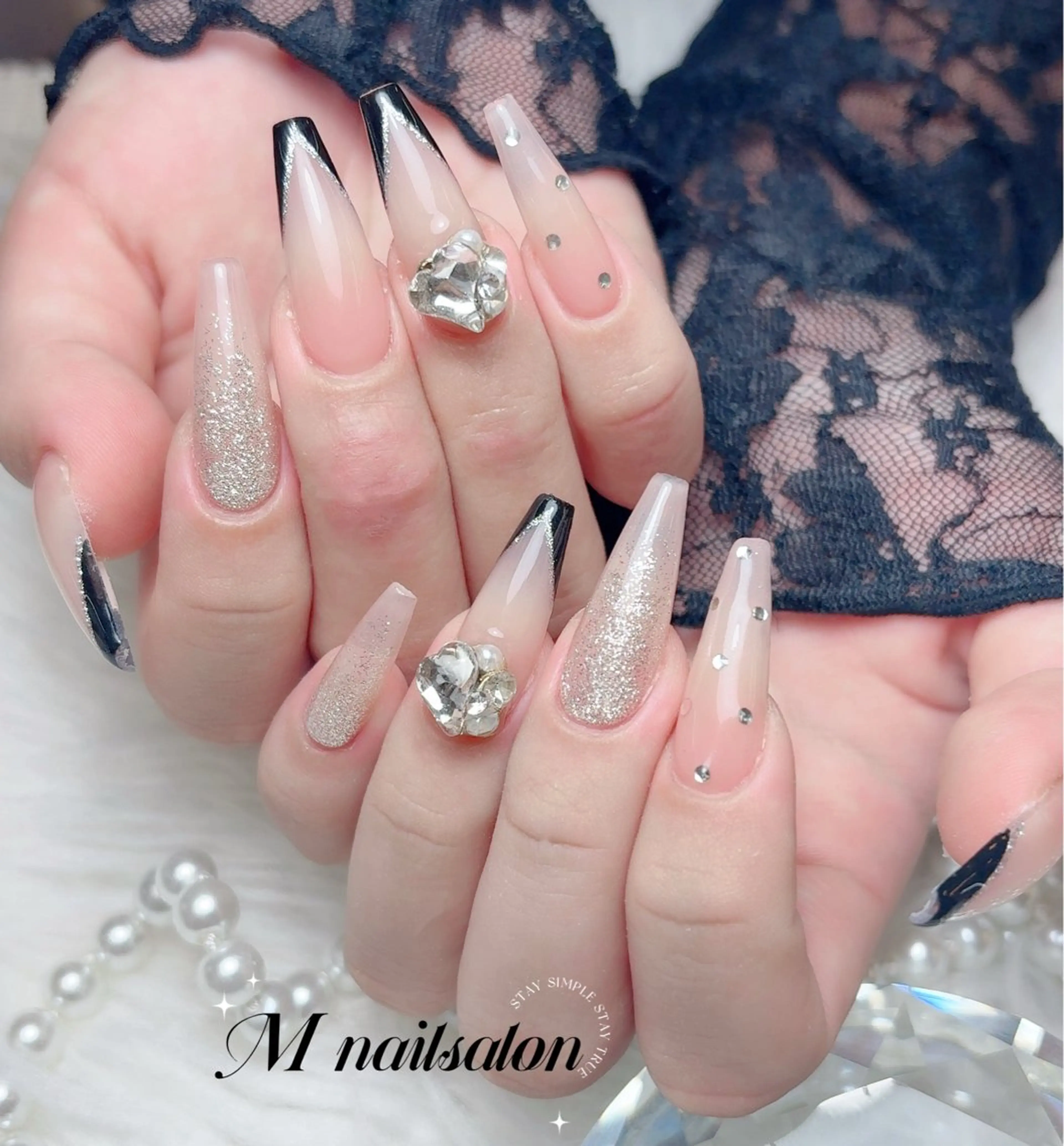 ネイル ハンドネイル M🌷nail 長さだし専門店のネイルデザイン