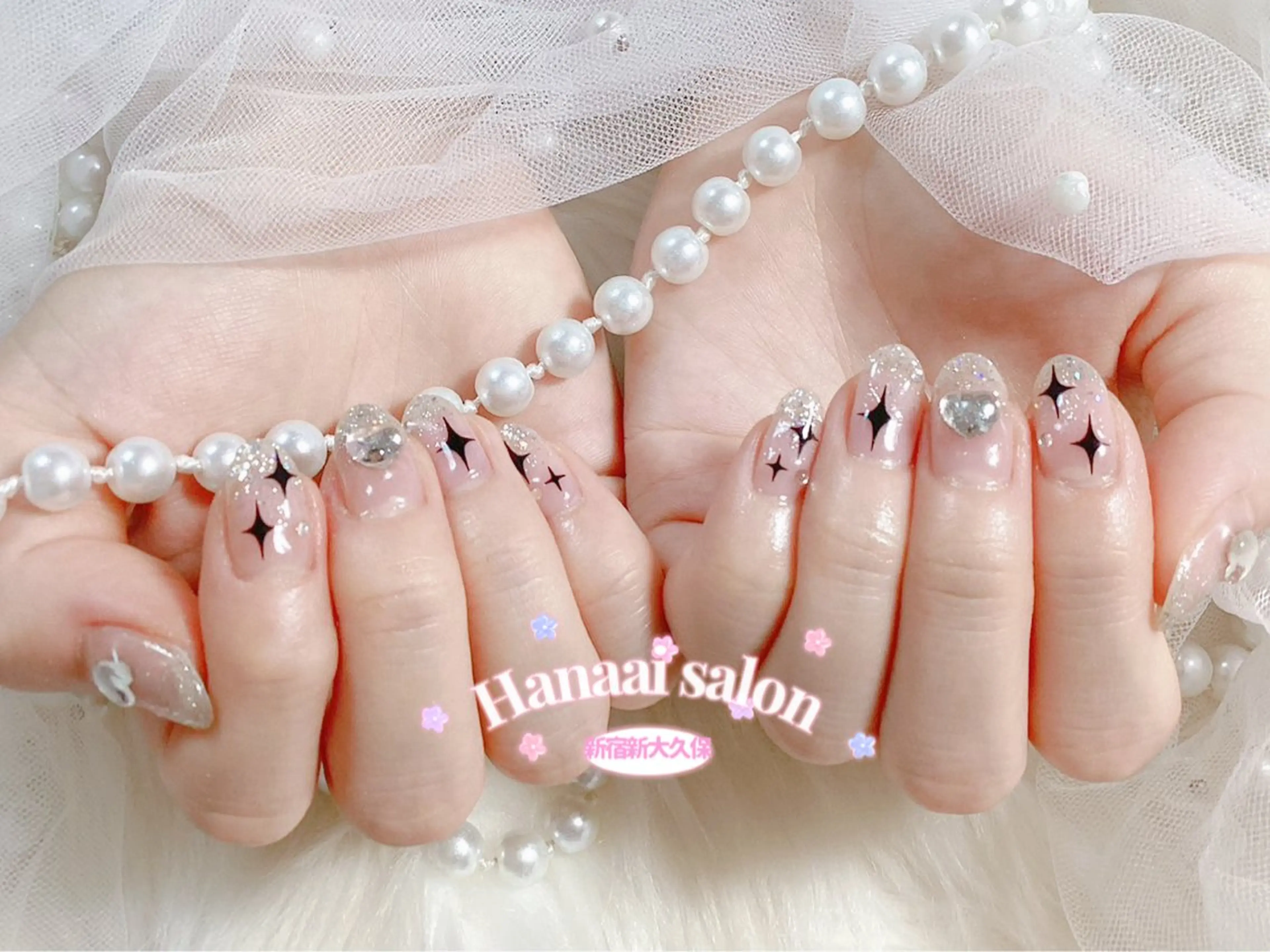 ショート ハンドネイル Hanaai Salon新大久保店のネイルデザイン