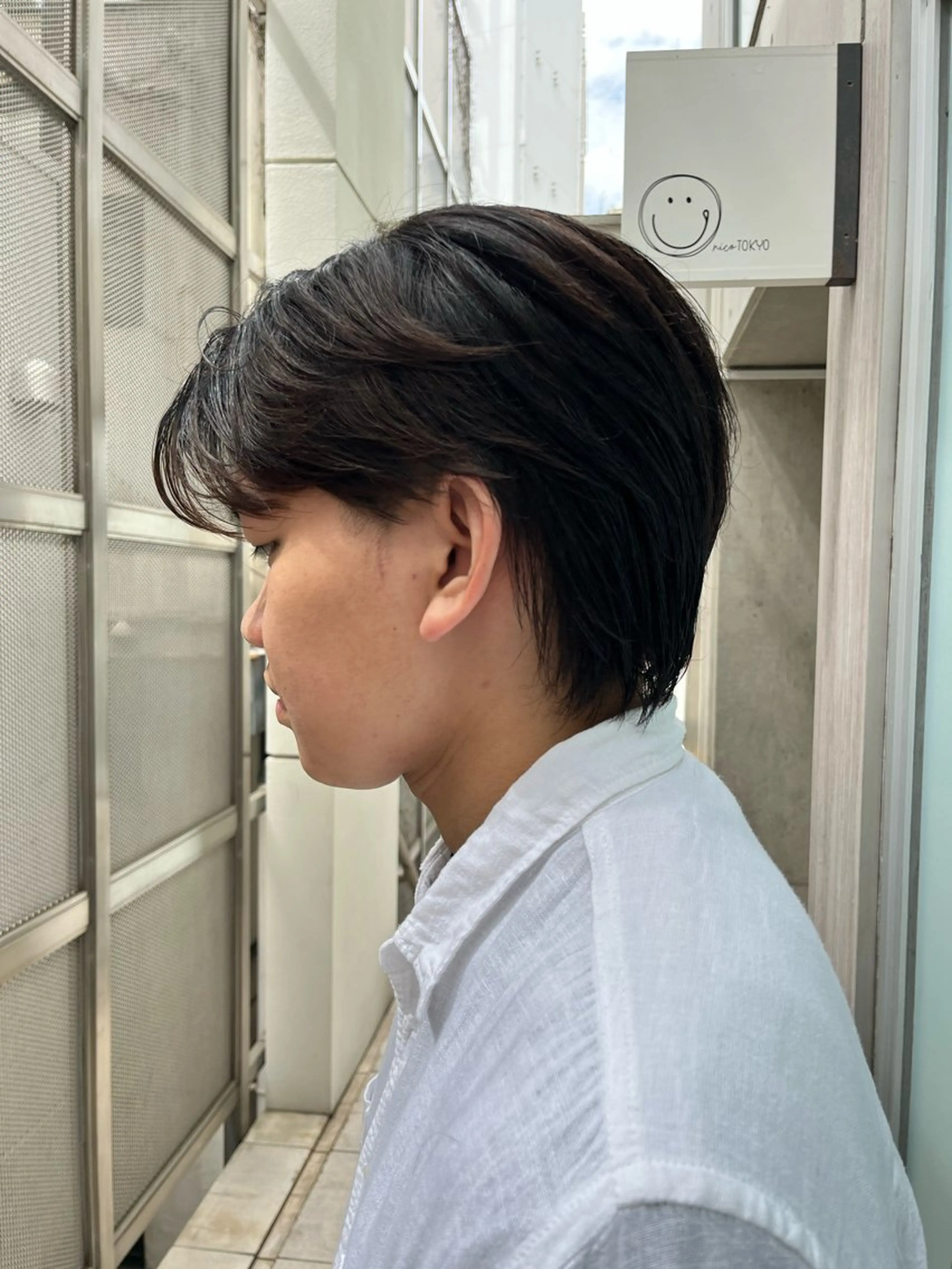 パーマ メンズ カット パーマ ヘアセット センターパート ウルフ/ミディアムのヘアスタイル