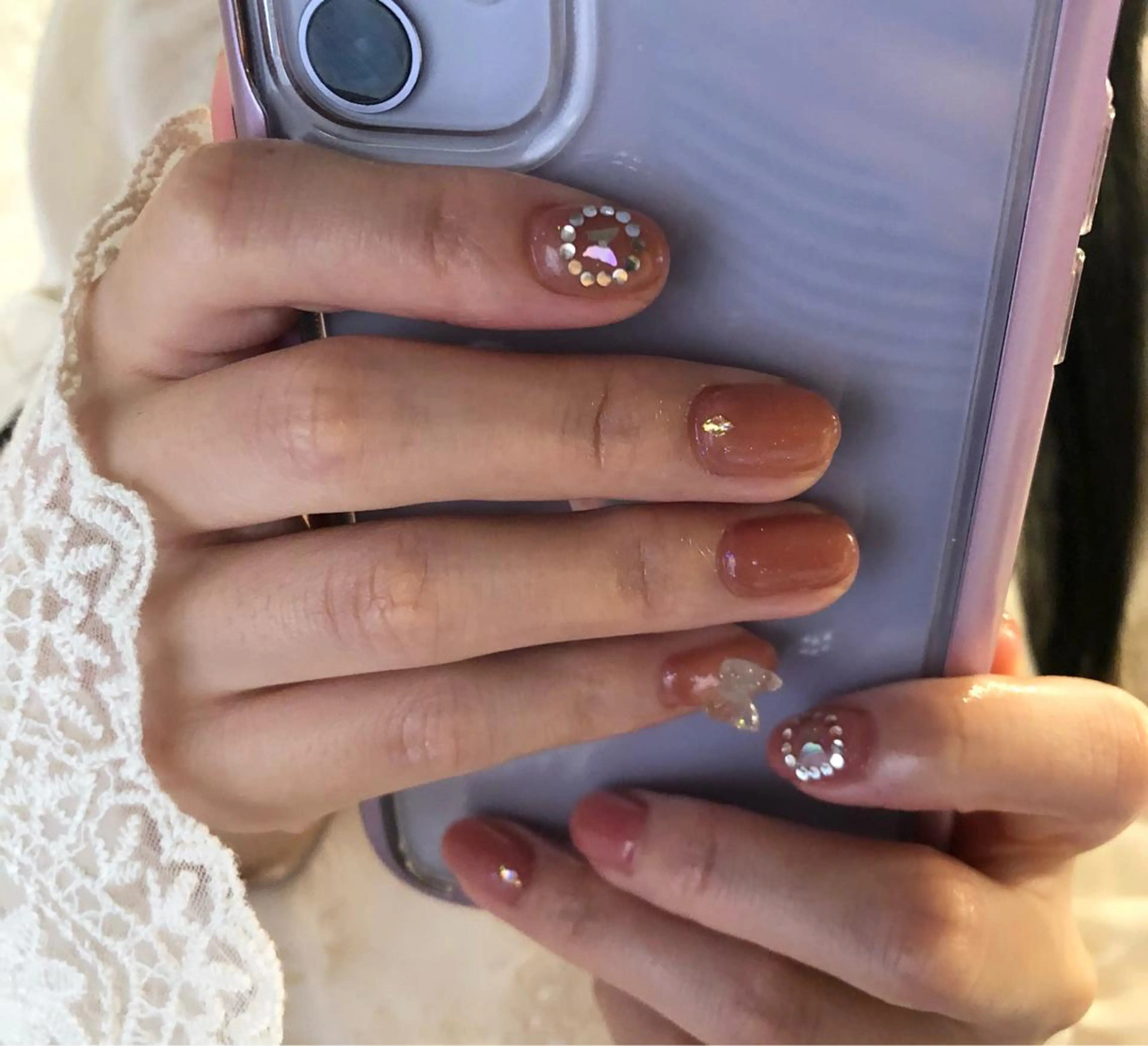 ネイル パラあり！フィルイン 美フォルムのネイルデザイン