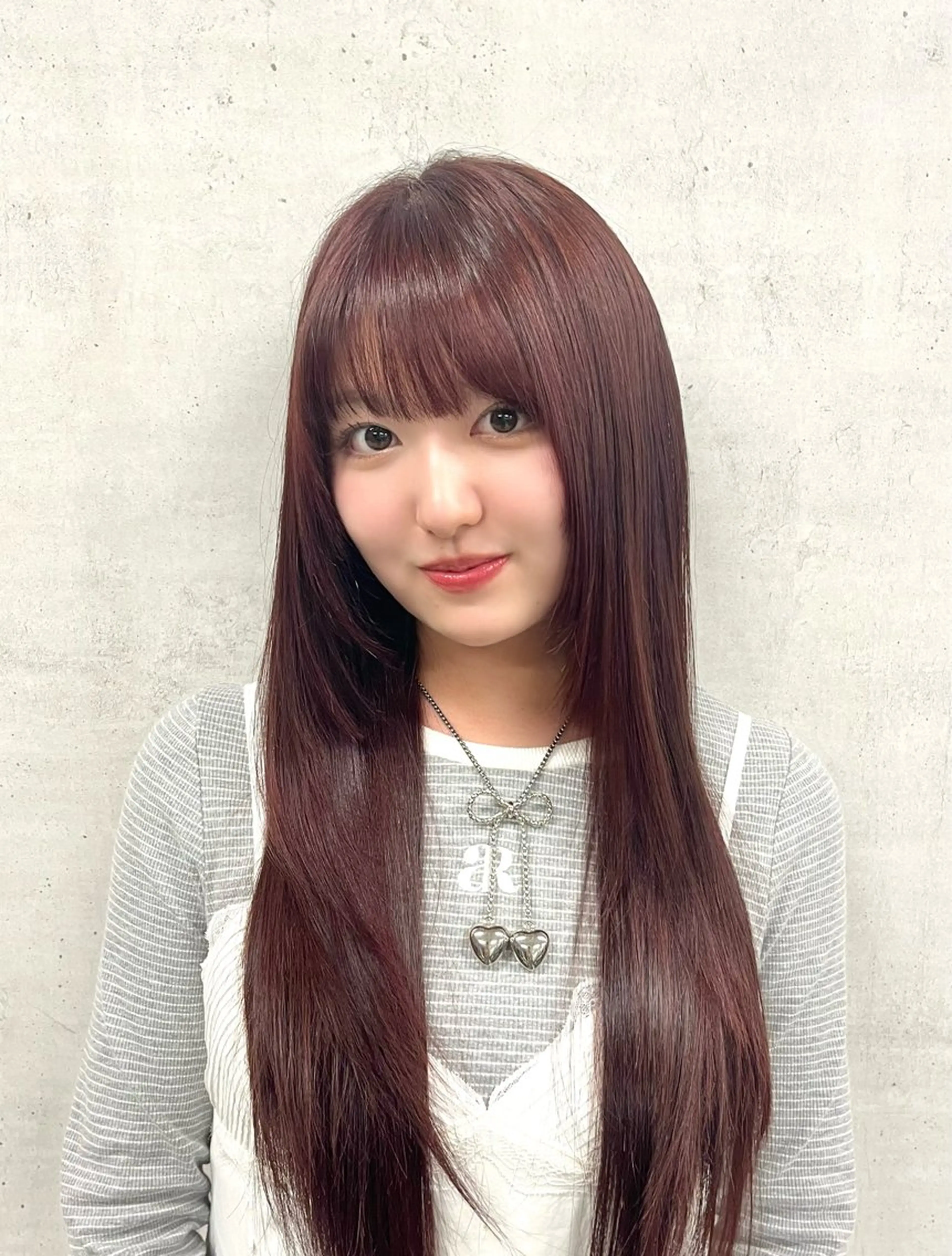 ロング カラー ブラウンカラー ピンクカラー ピンクブラウン 天神美容室💎 艶カラー/ユナのヘアスタイル