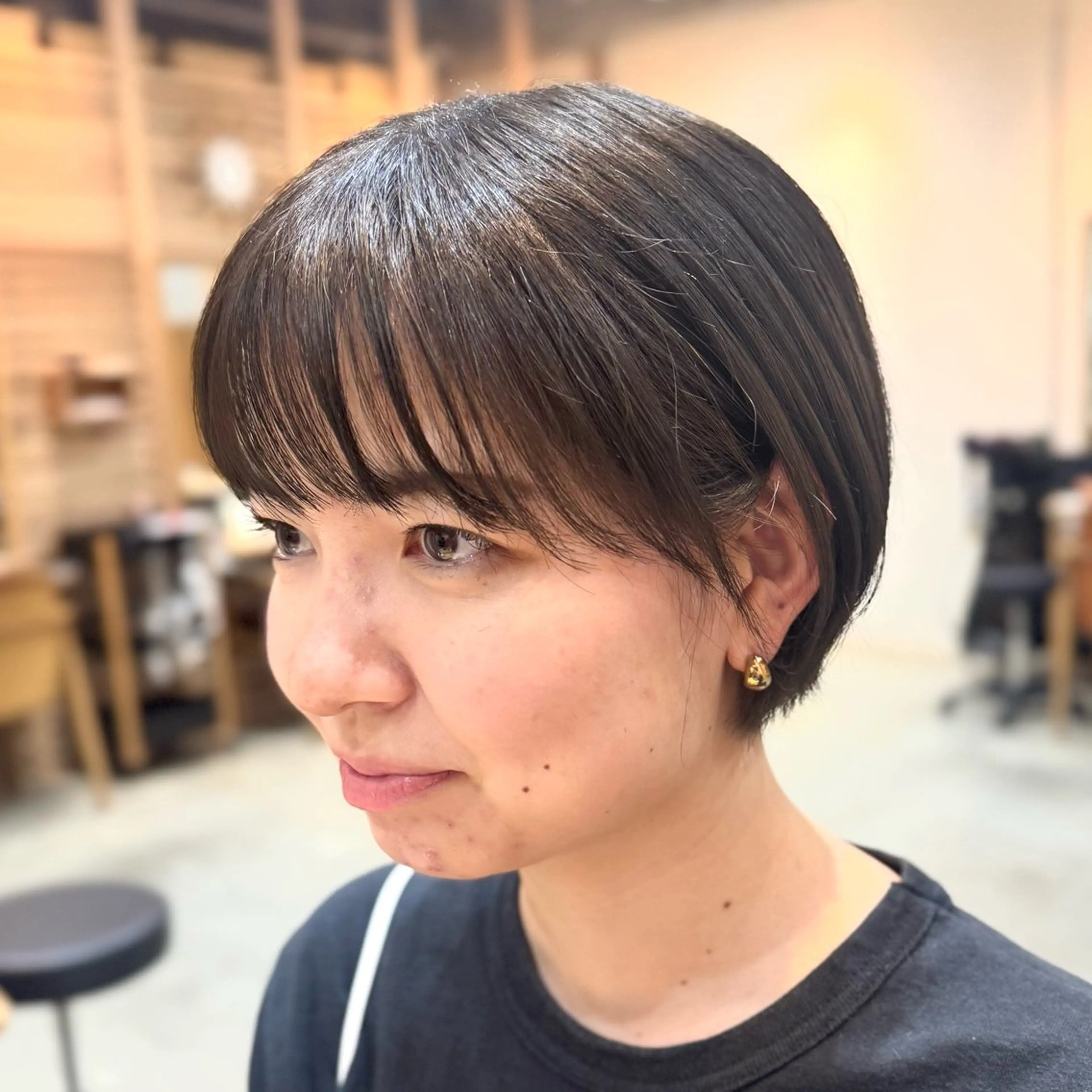 ショート ハンサムショート 丸みショート くびれヘア 似合わせカット ショートヘア 透明感カラー/レイ ヤー/Nana🌈のヘアスタイル