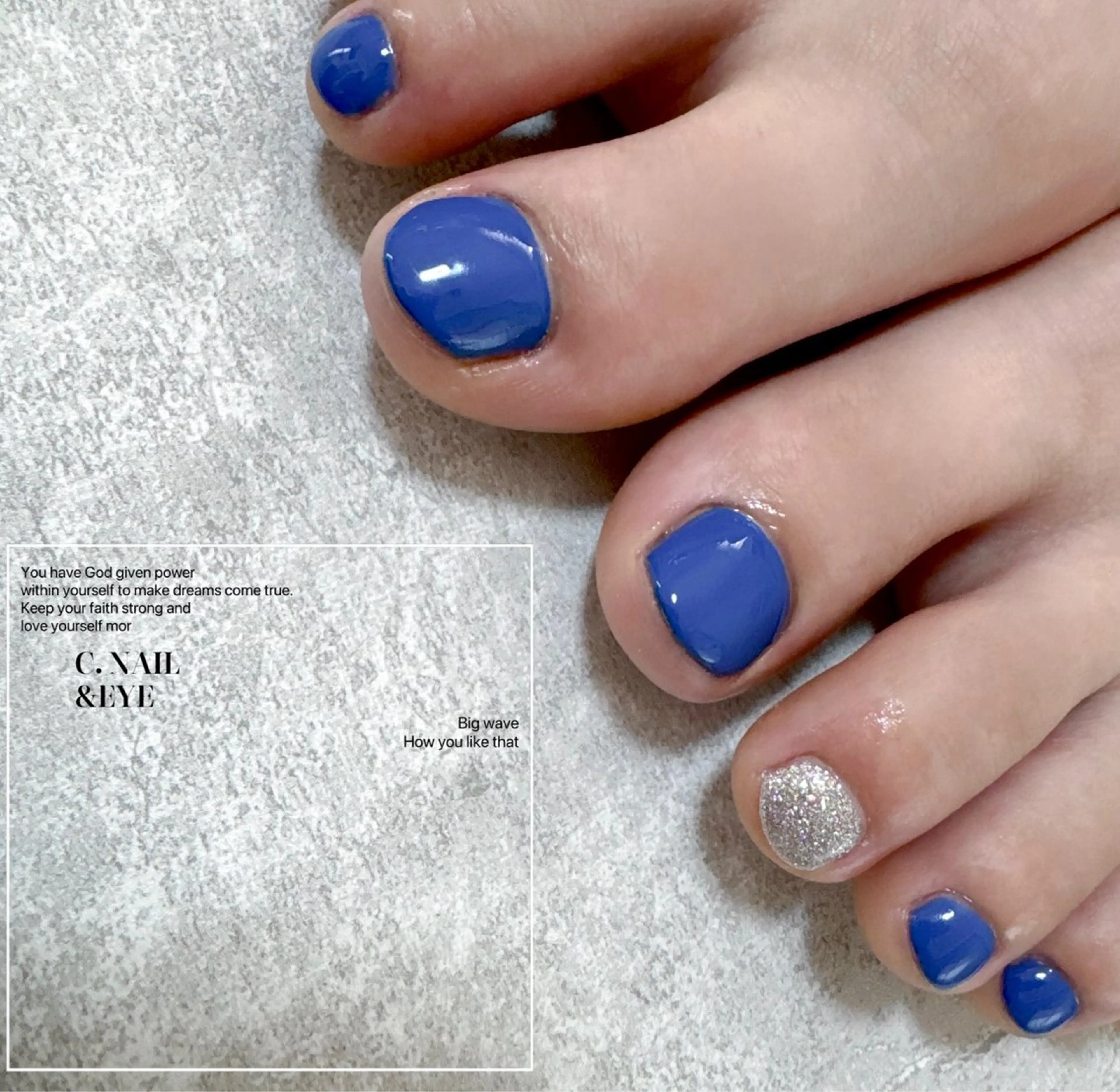 ネイル フラッシュネイル フットネイル 氷ネイル・うるうるネイル マグネットネイル ミラーネイル フットネイル C.Nail &Eye筑紫駅のネイルデザイン