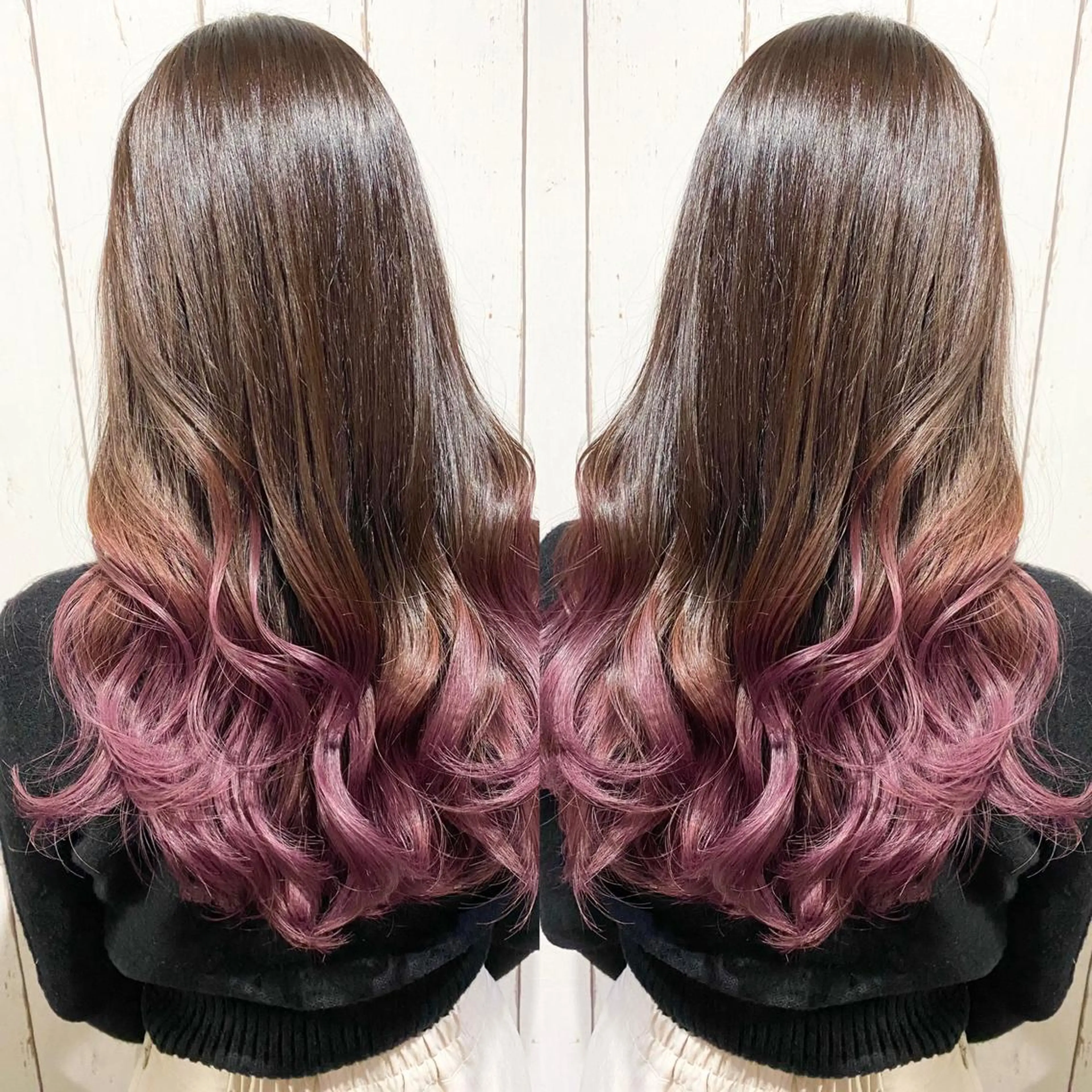 ロング アッシュ ハイライト 髪質改善 韓国風ヘア レイヤーカット カット ヘアカラー トリートメント 👑指名率No.1 👑坂口飛翔のヘアスタイル