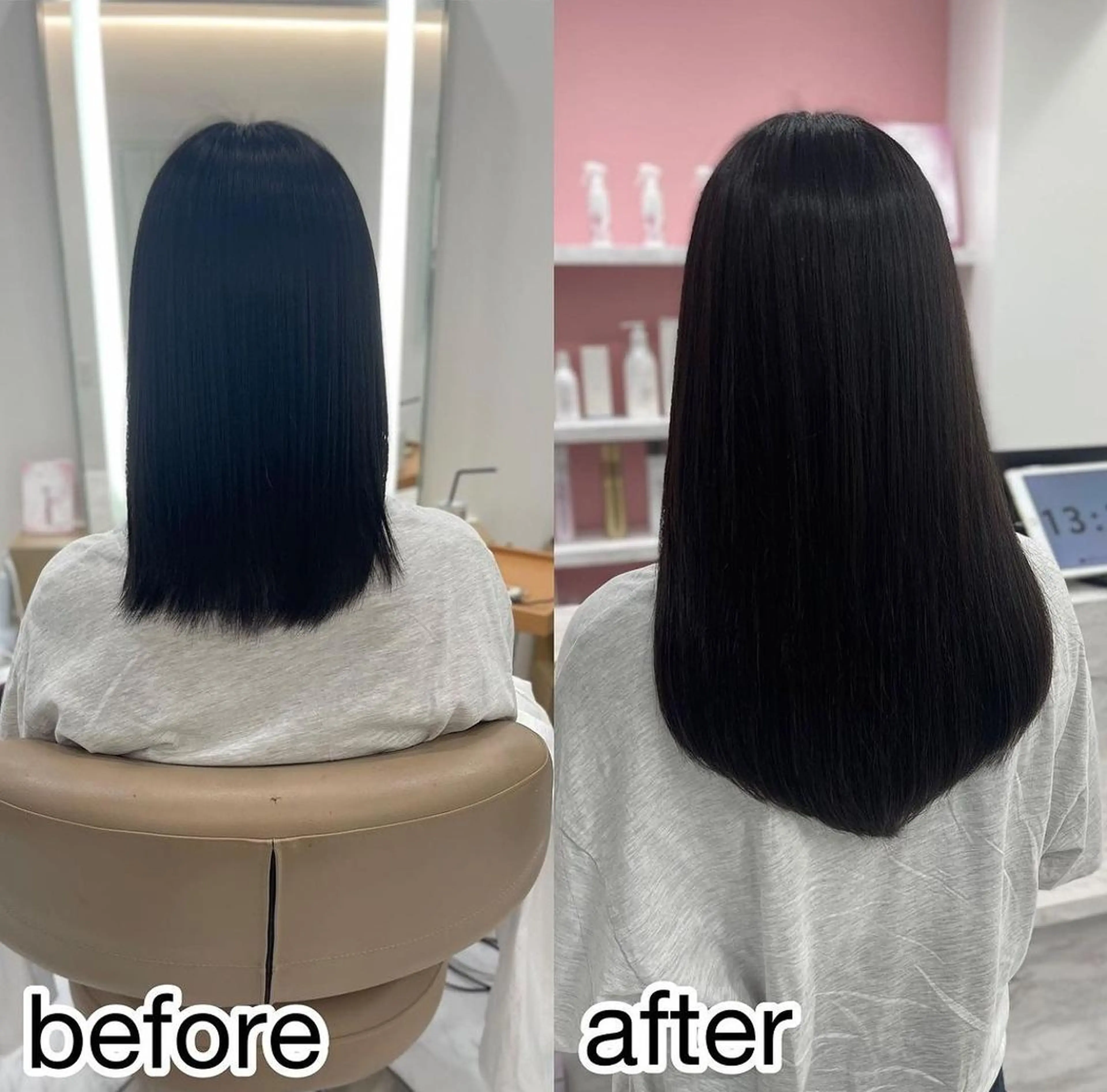 カラー セミロング エクステ 桃屋 桃屋のヘアスタイル