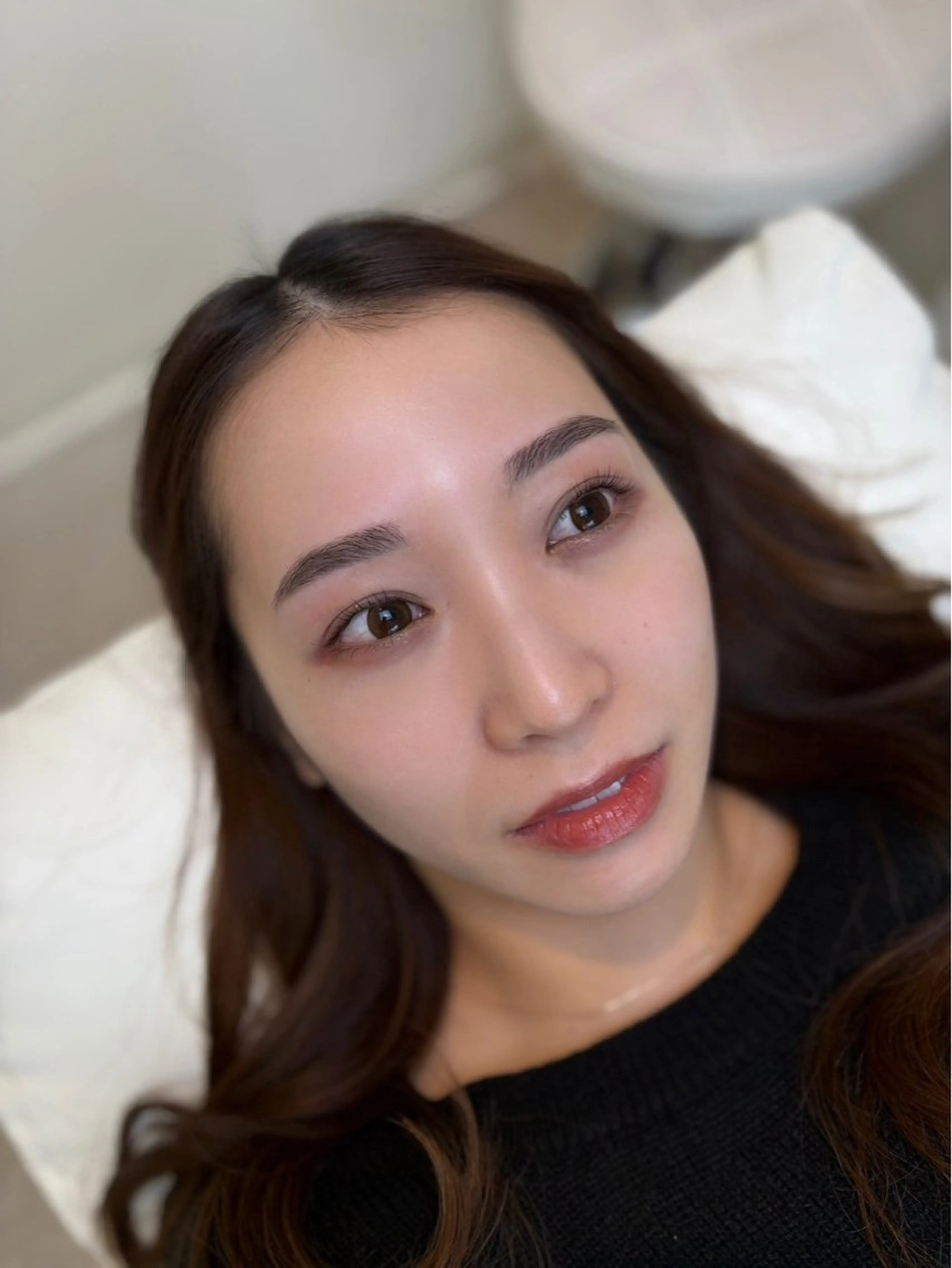 アイブロウ 髪質改善カラー/ 結べるレイヤー/文野のヘアスタイル