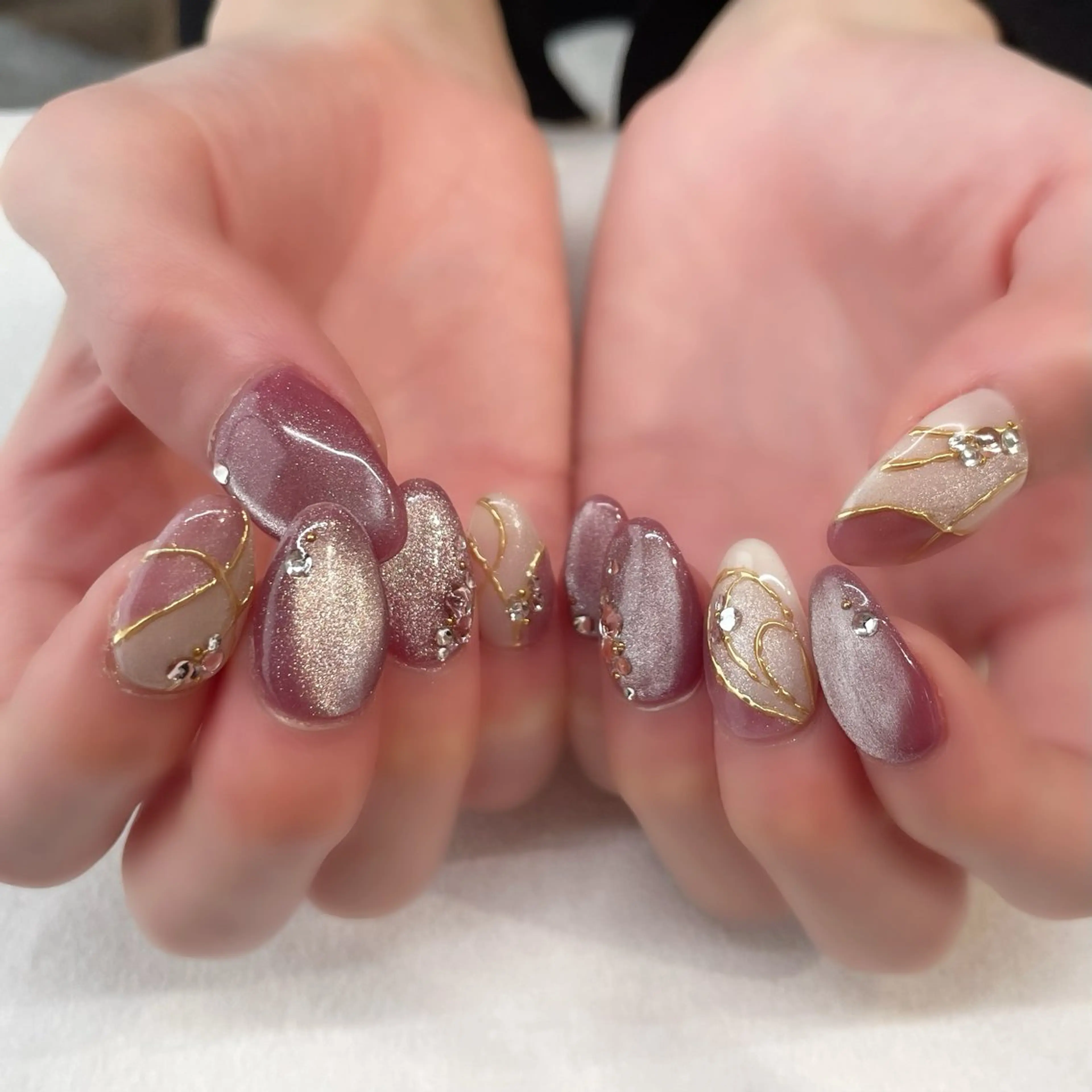 ネイル ハンドネイル 💎🐰 saki. m 🐰💎のネイルデザイン