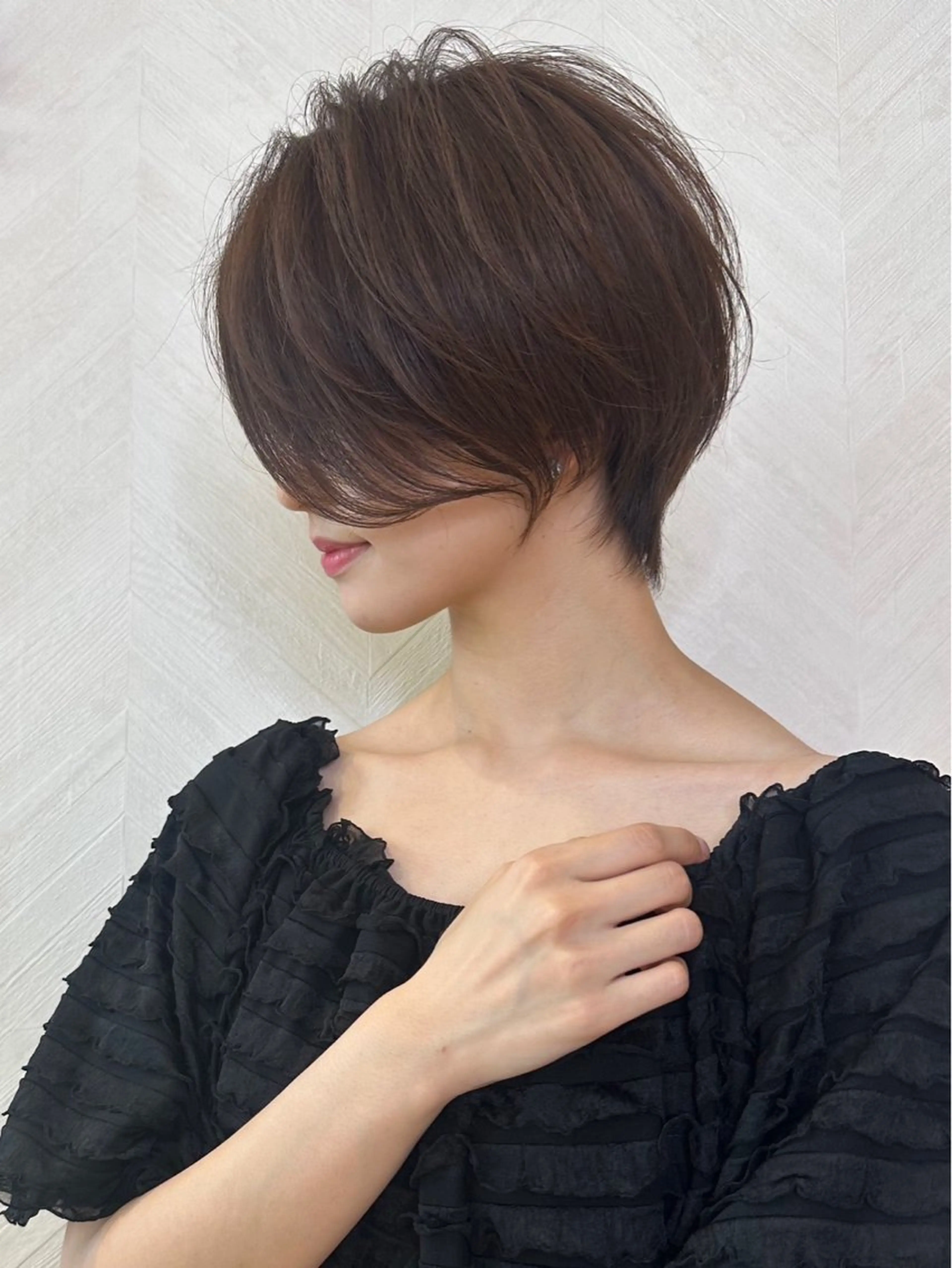 ショート 郁弥モテショート💕 髪質改善ストレートのヘアスタイル