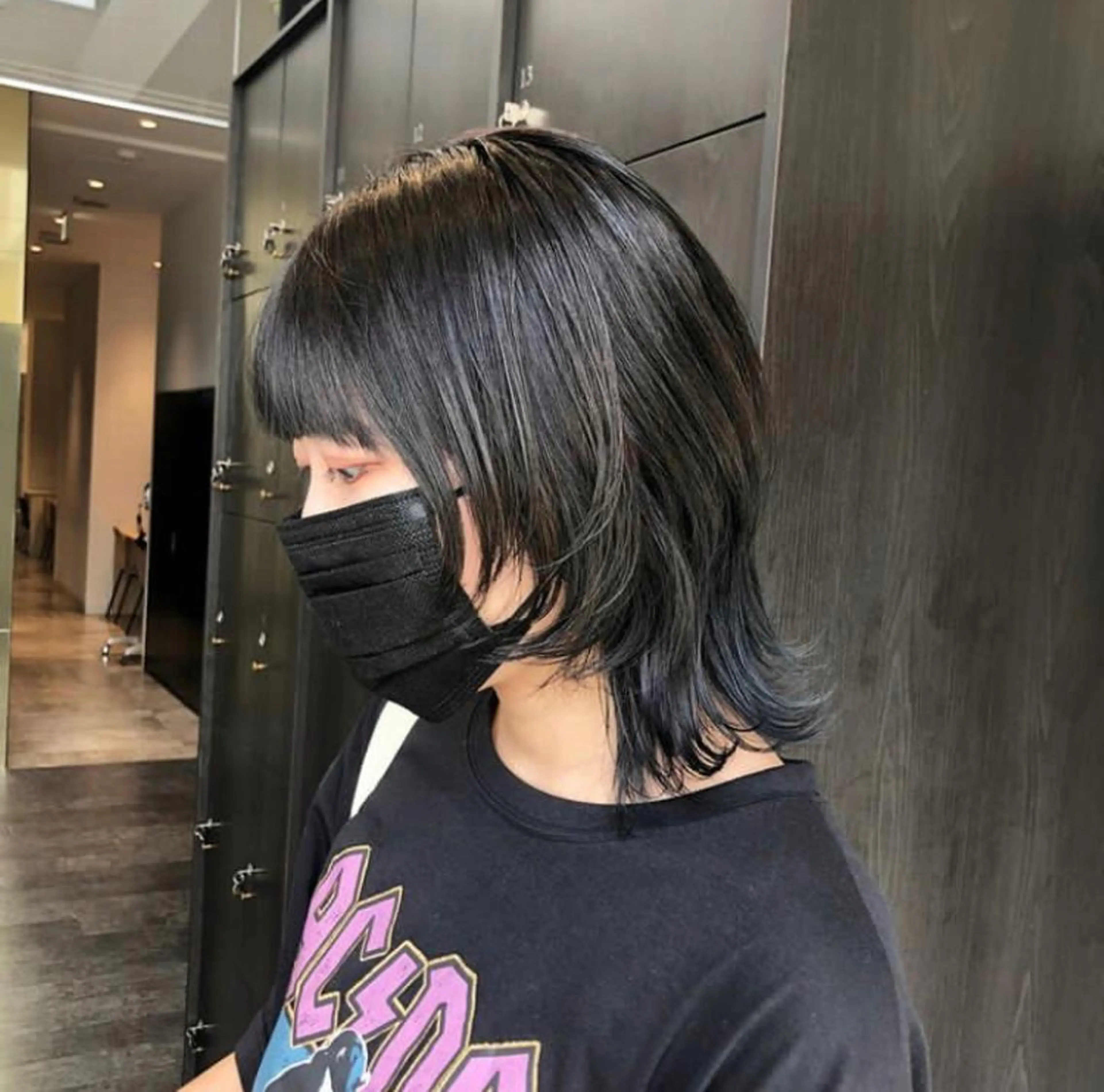 ミディアム カラー パーマ ヘアアレンジ メンズ キッズ メンズブリーチ メンズウルフカット 黒髪 ブリーチ ブルーカラー GOTODAY SHAiRE SALON (原宿本店)所属・stylist 🎀 kanaのその他イメージ