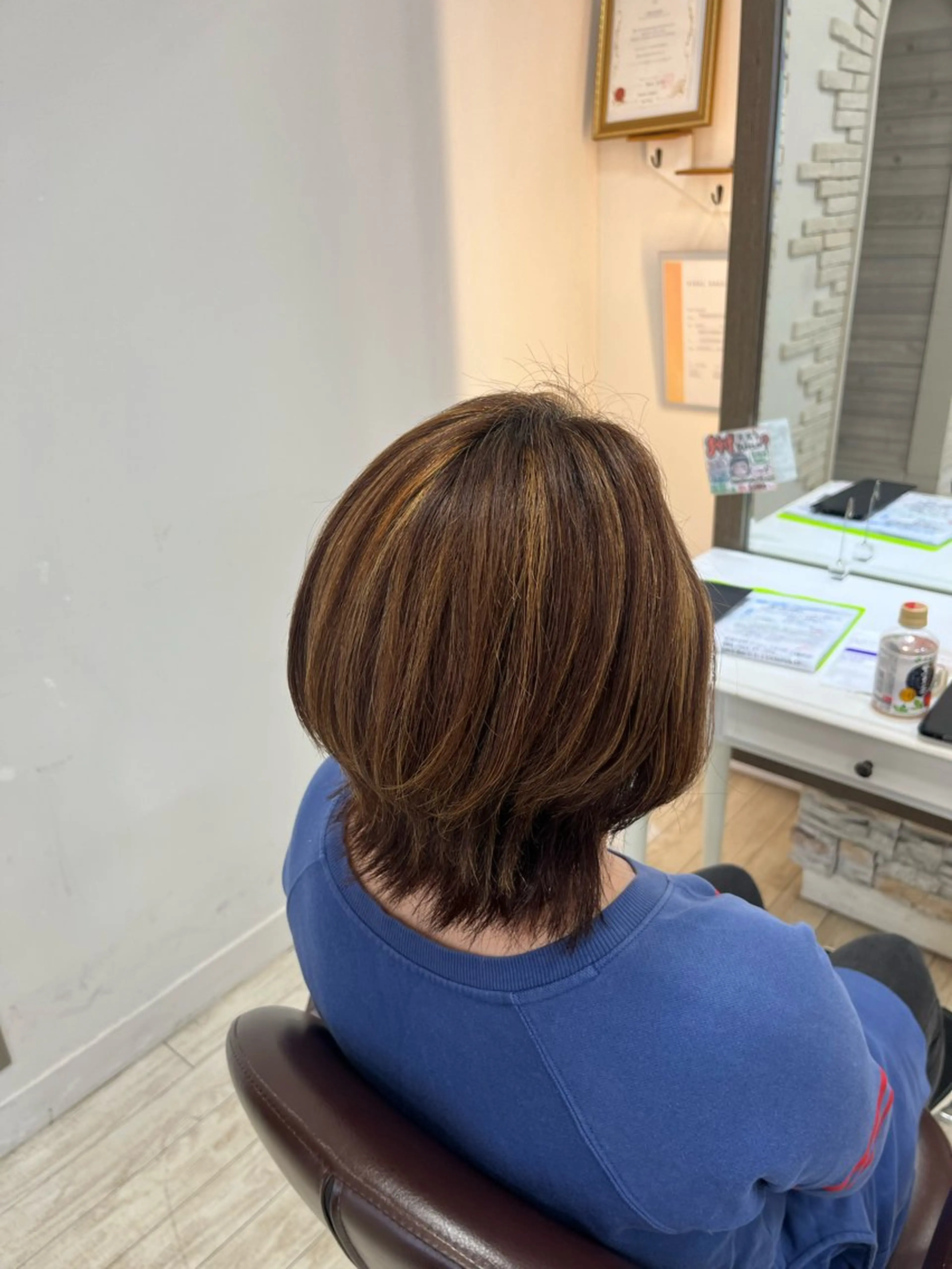 ミディアム ヘアカラー KEEN.渋沢/ 横溝小夏のヘアスタイル