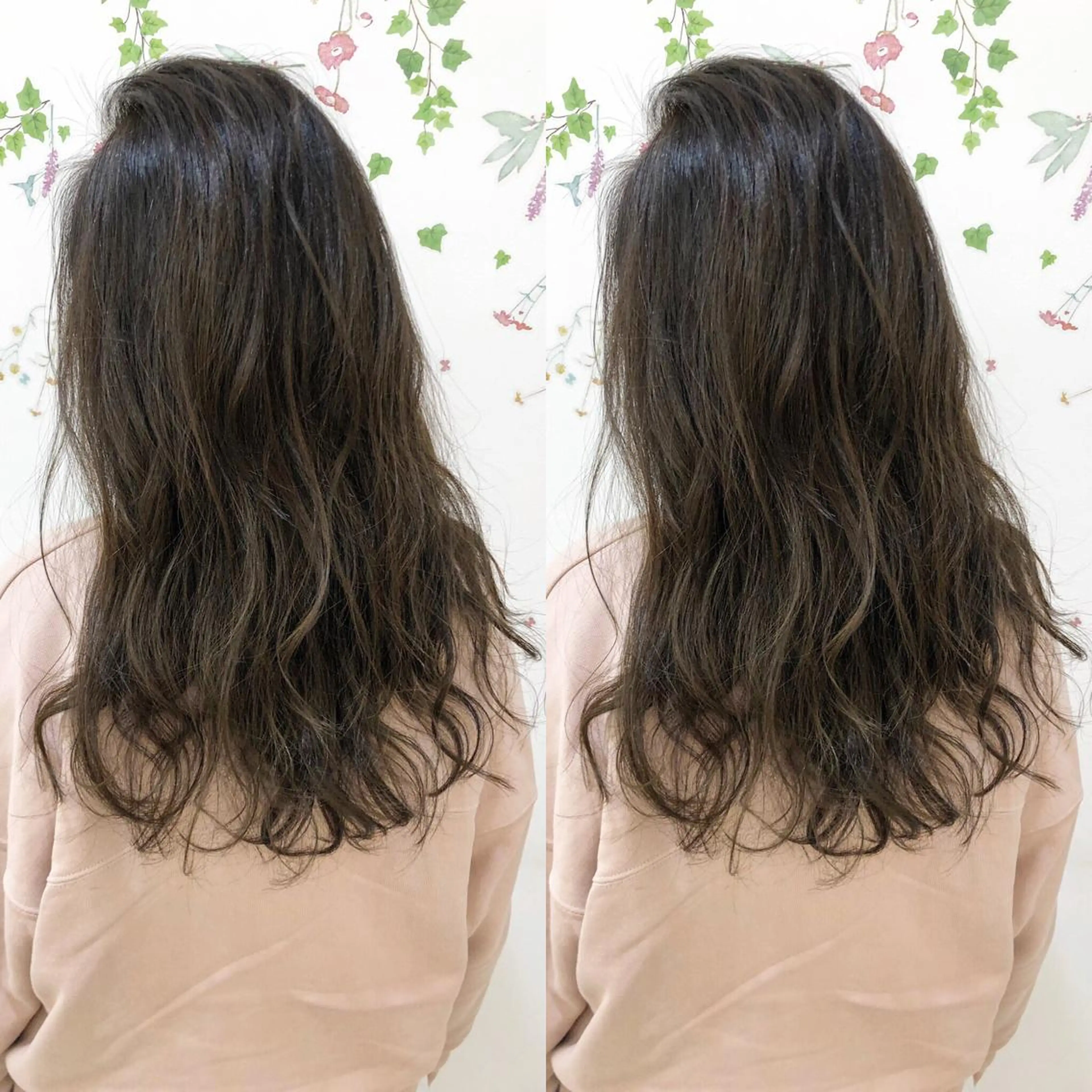 ロング カラー アッシュ バレイヤージュ ブリーチ 透明感カラー グラデーションカラー 三鷹で1番ショート ボブをカットする新谷のヘアスタイル