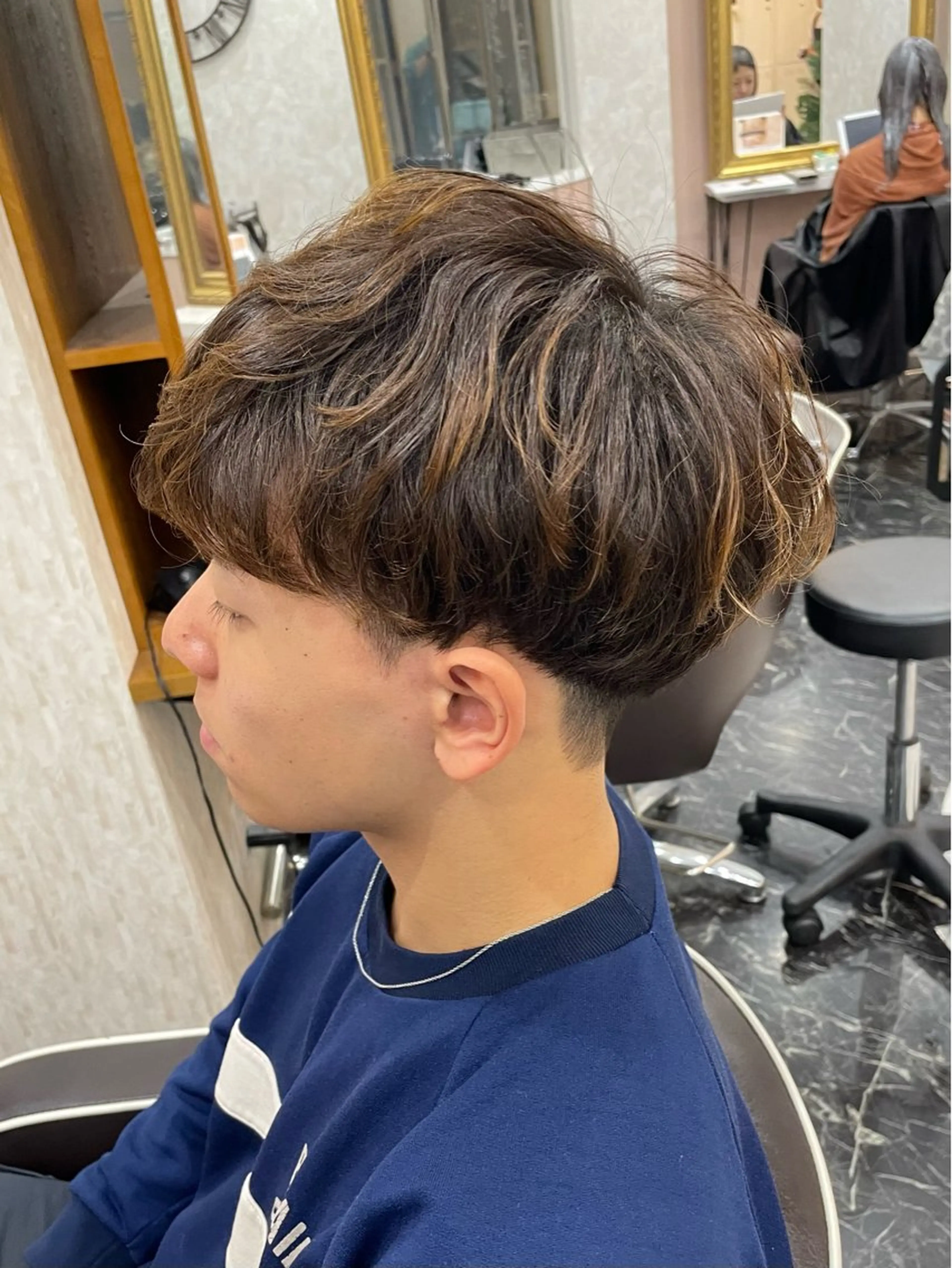 パーマ メンズ Agu hair chocolat 梅田2号店【アグ ヘアー ショコラ】所属・髪質改善/縮毛矯正/ 梶原陸のヘアスタイル