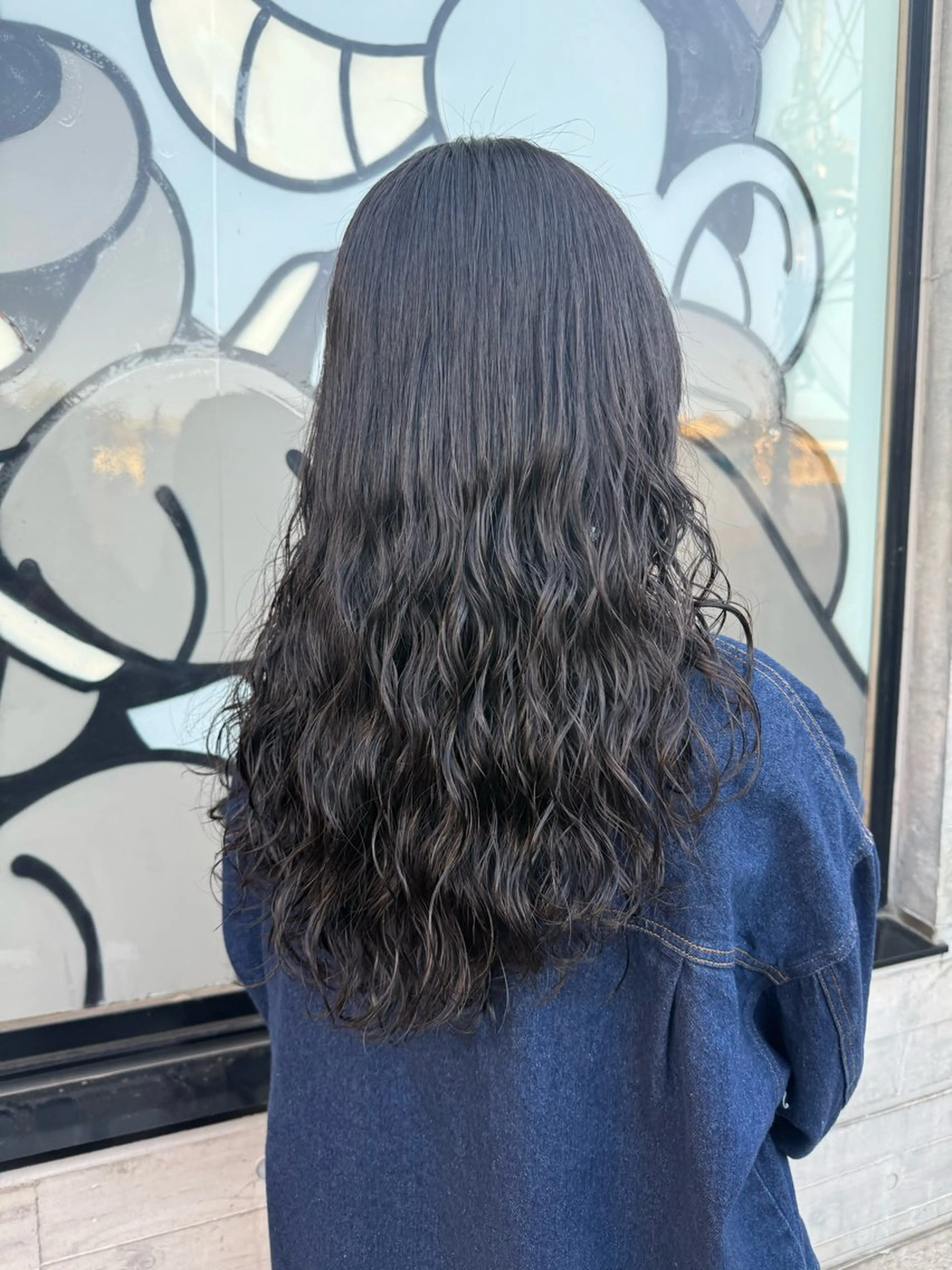 セミロング カット パーマ トリートメント デジタルパーマ/ ウェーブパーマ/神野のヘアスタイル