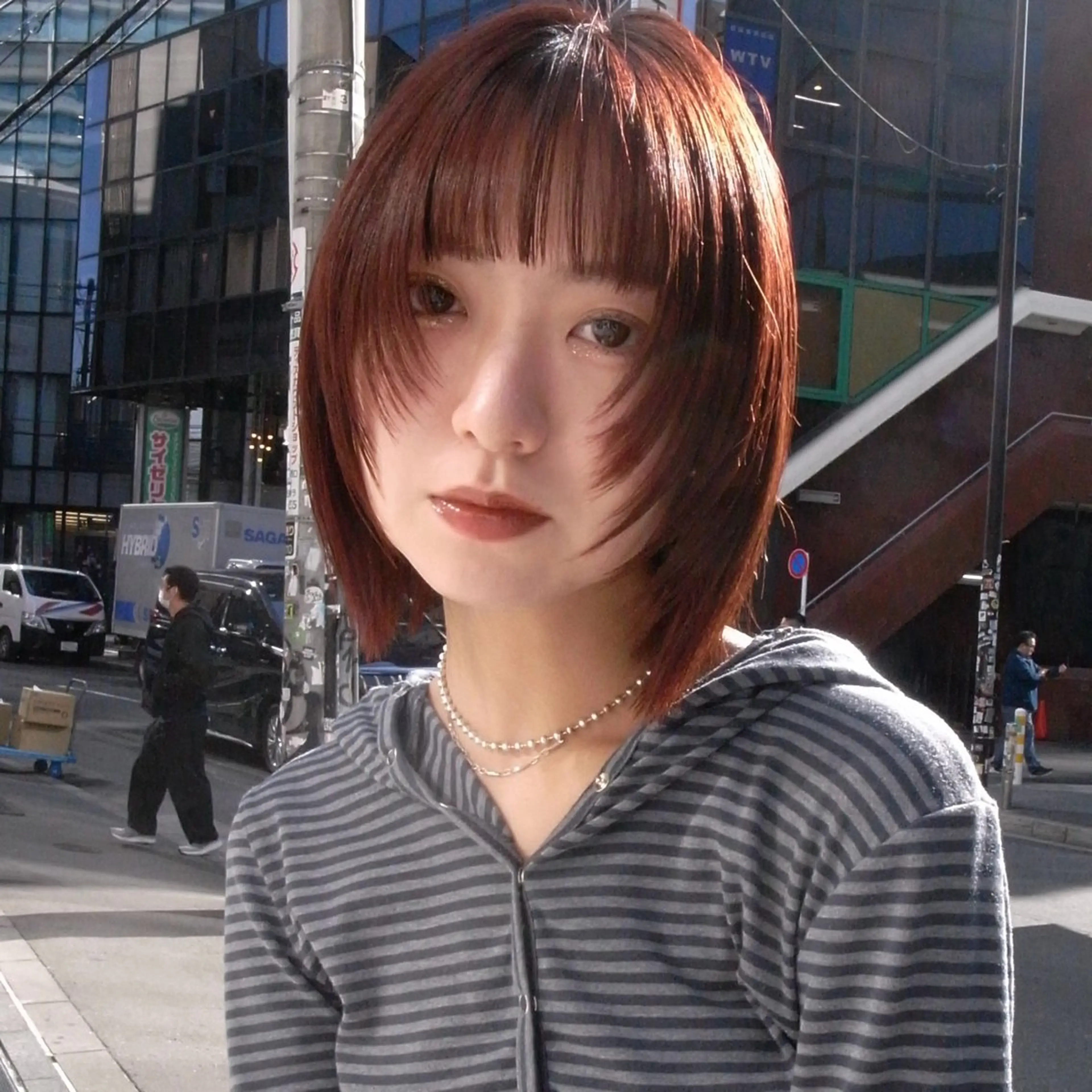 ショート カラー ベージュ/透明感/ 桃子🎀のヘアスタイル