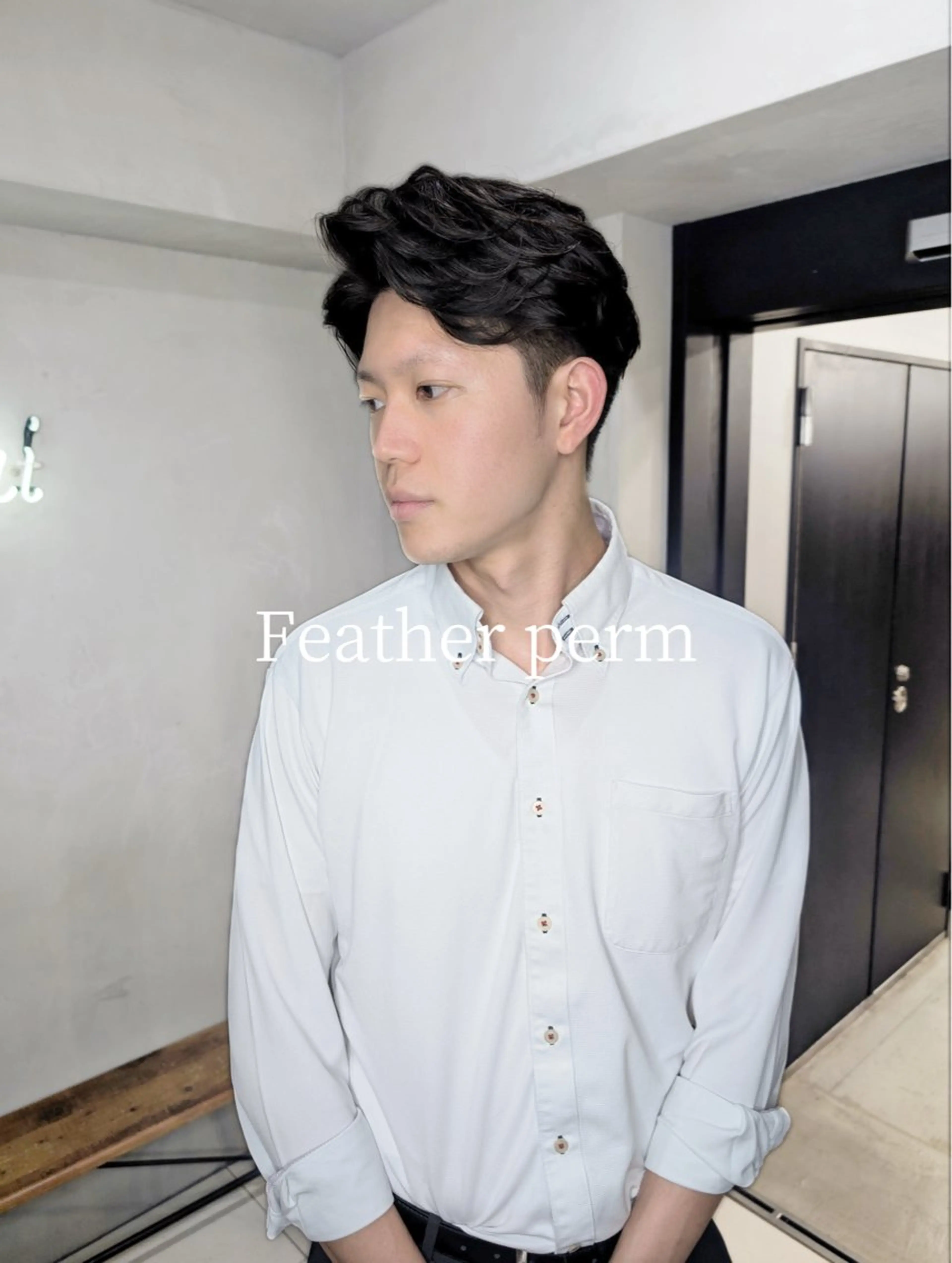 ショート カラー パーマ メンズ カット パーマ トリートメント 【毛流れヘア】 人気No.1/ユウキのヘアスタイル