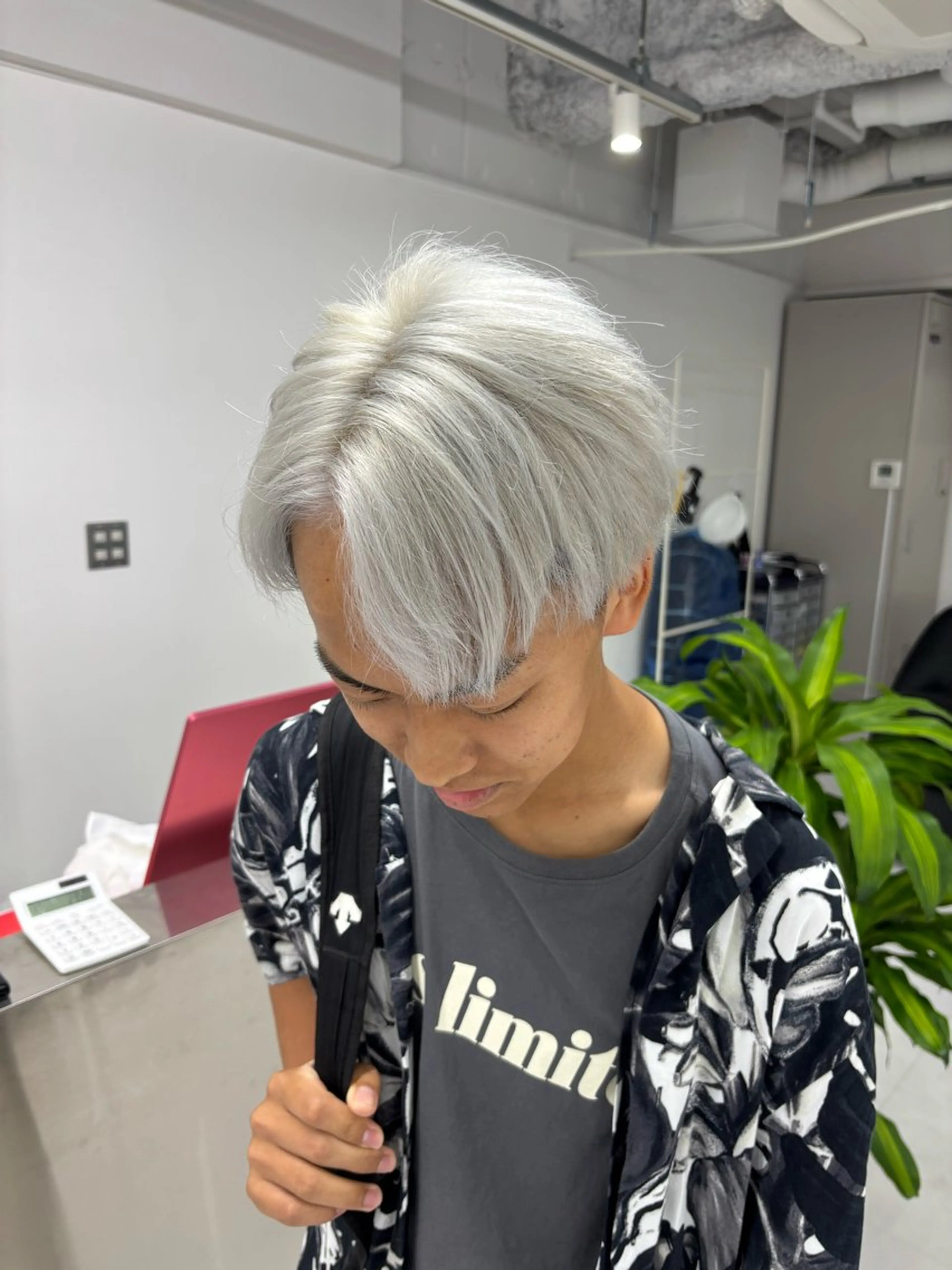 ショート カラー メンズ ヘアカラー トリートメント パーマ&ブリーチ /飯牟田/GEAR.のヘアスタイル