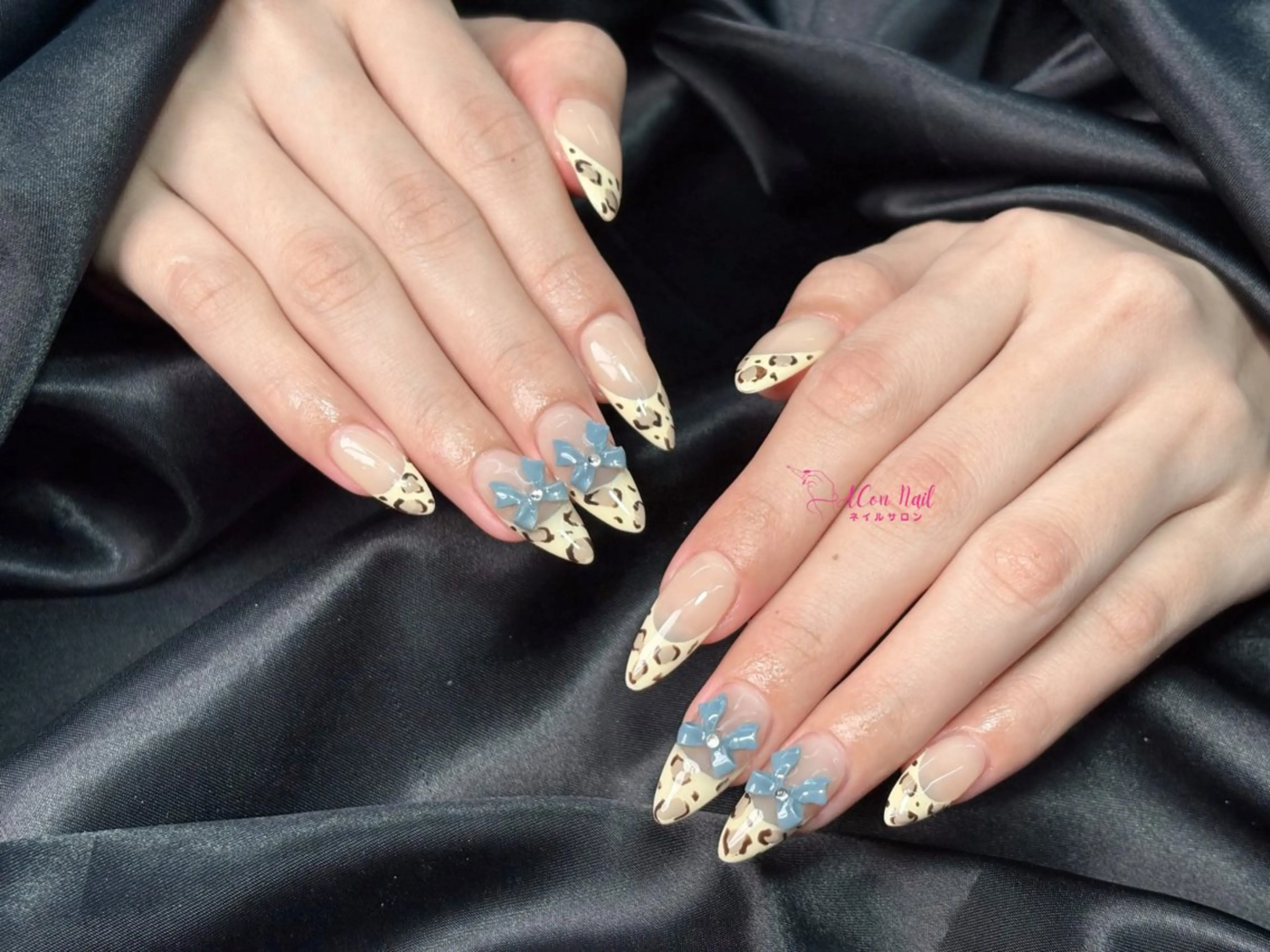 ネイル 桜ネイル 長さ出し フラワーネイル フレンチネイル ジェルネイル ハンドネイル AConNailSalon所属・ACon NailSalonのネイルデザイン