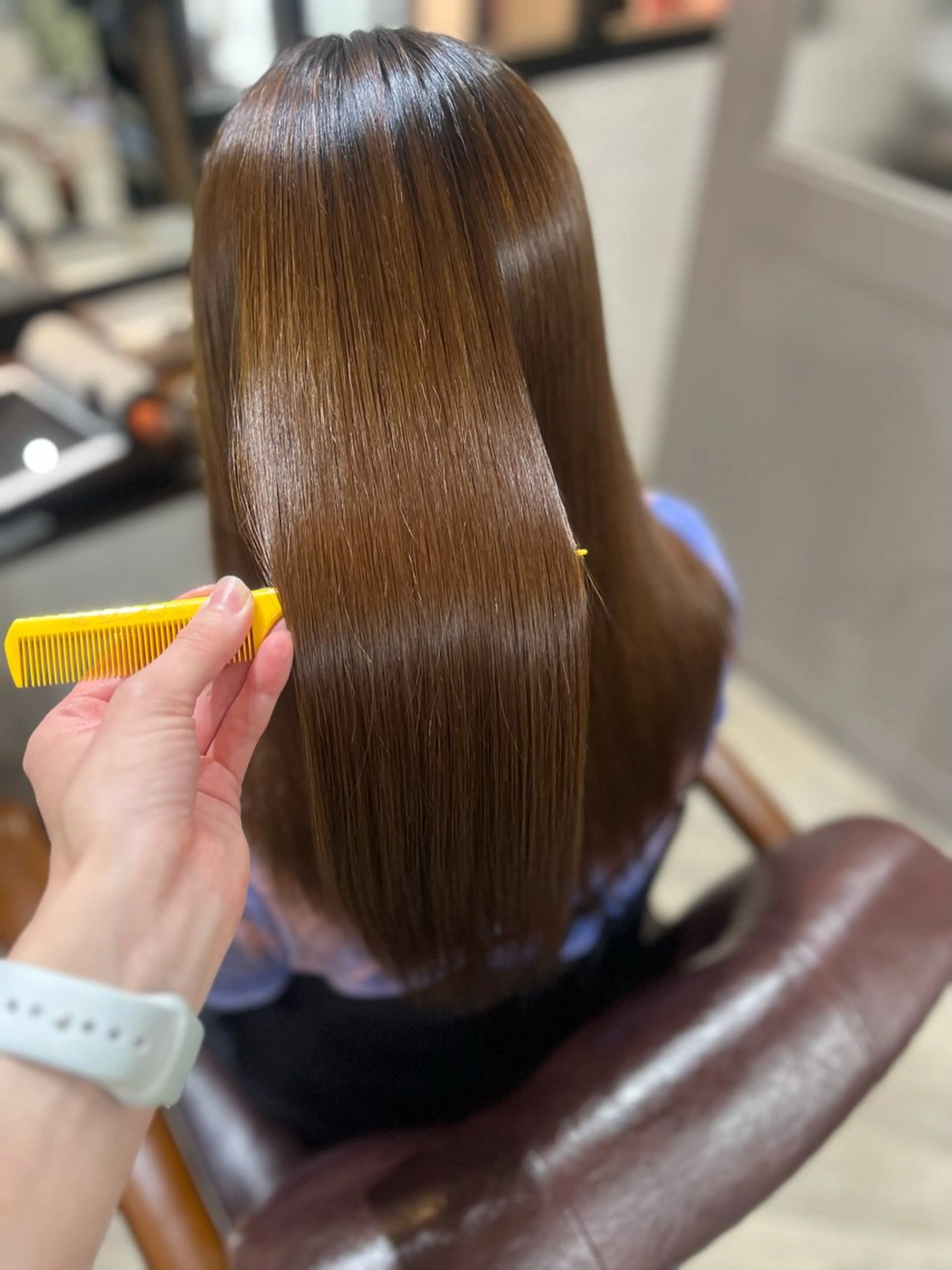 ロング パーマ 縮毛矯正 トリートメント 🫧ぷる艶カラー🫧 Yuubi🦩のヘアスタイル