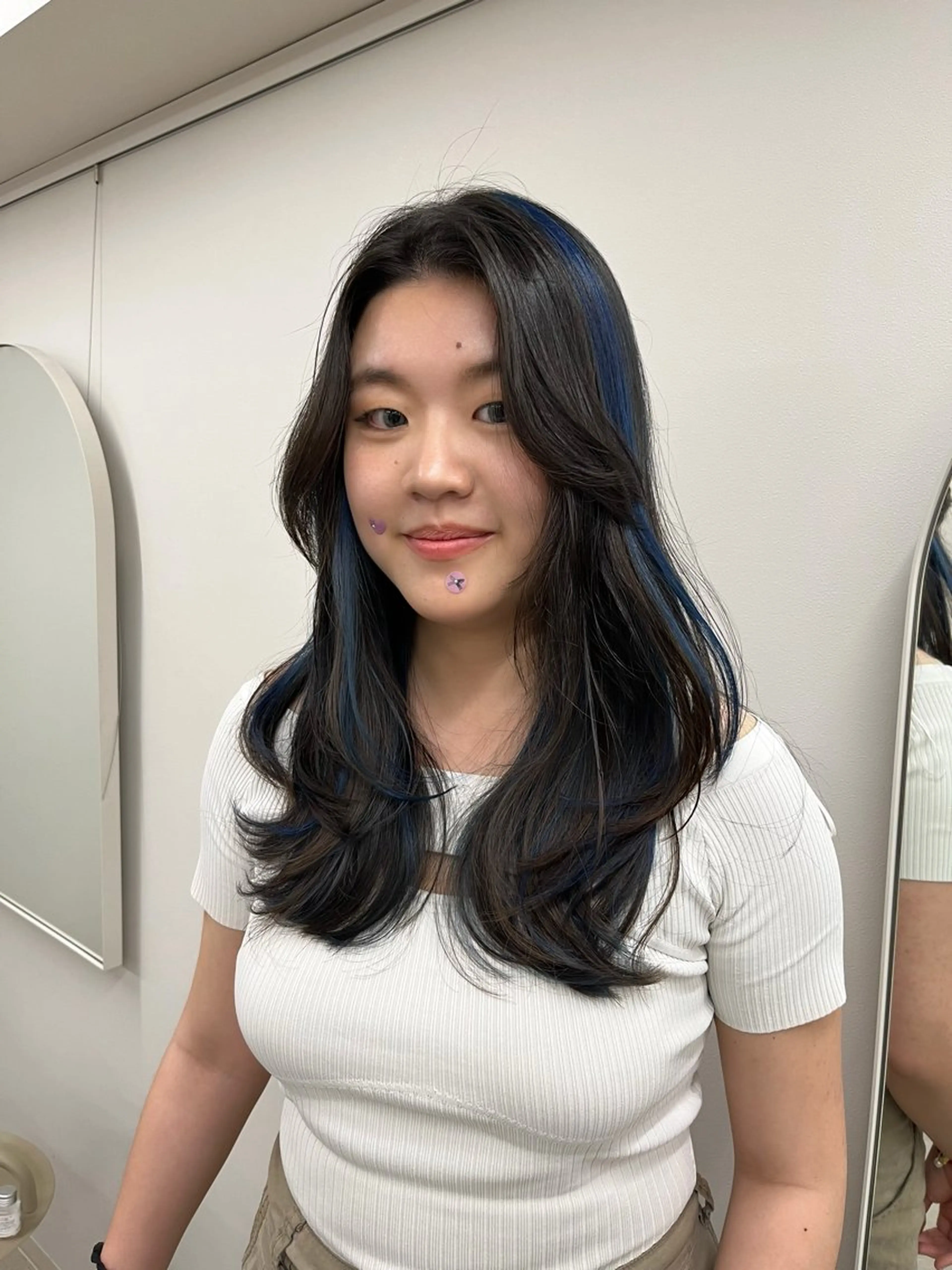 ロング カラー ブルーカラー ハイライトカラー ハイライト 🦋レイヤー職人 猪瀬玲奈🦋のヘアスタイル