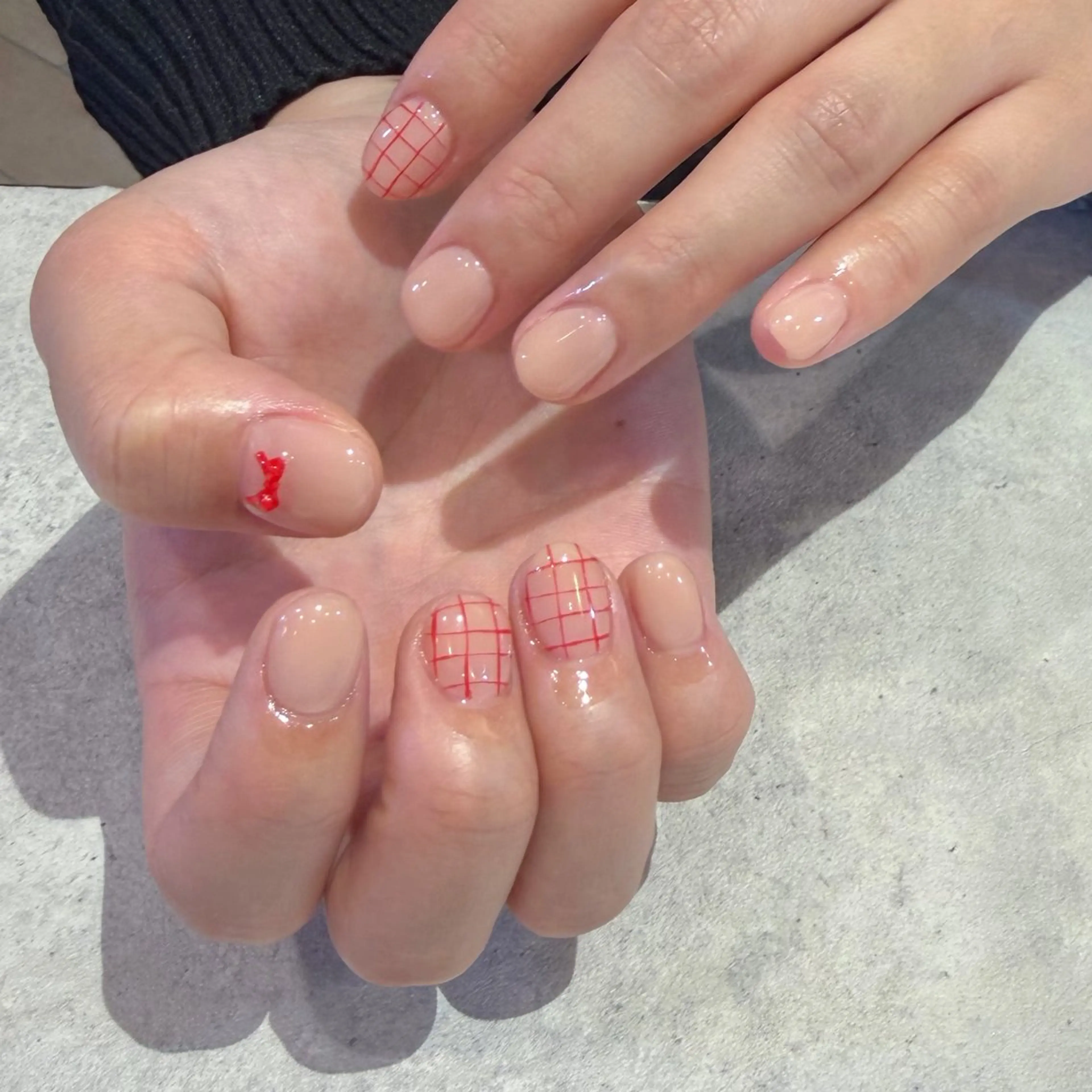 ネイル 持ち込み 豊島 波奈のネイルデザイン