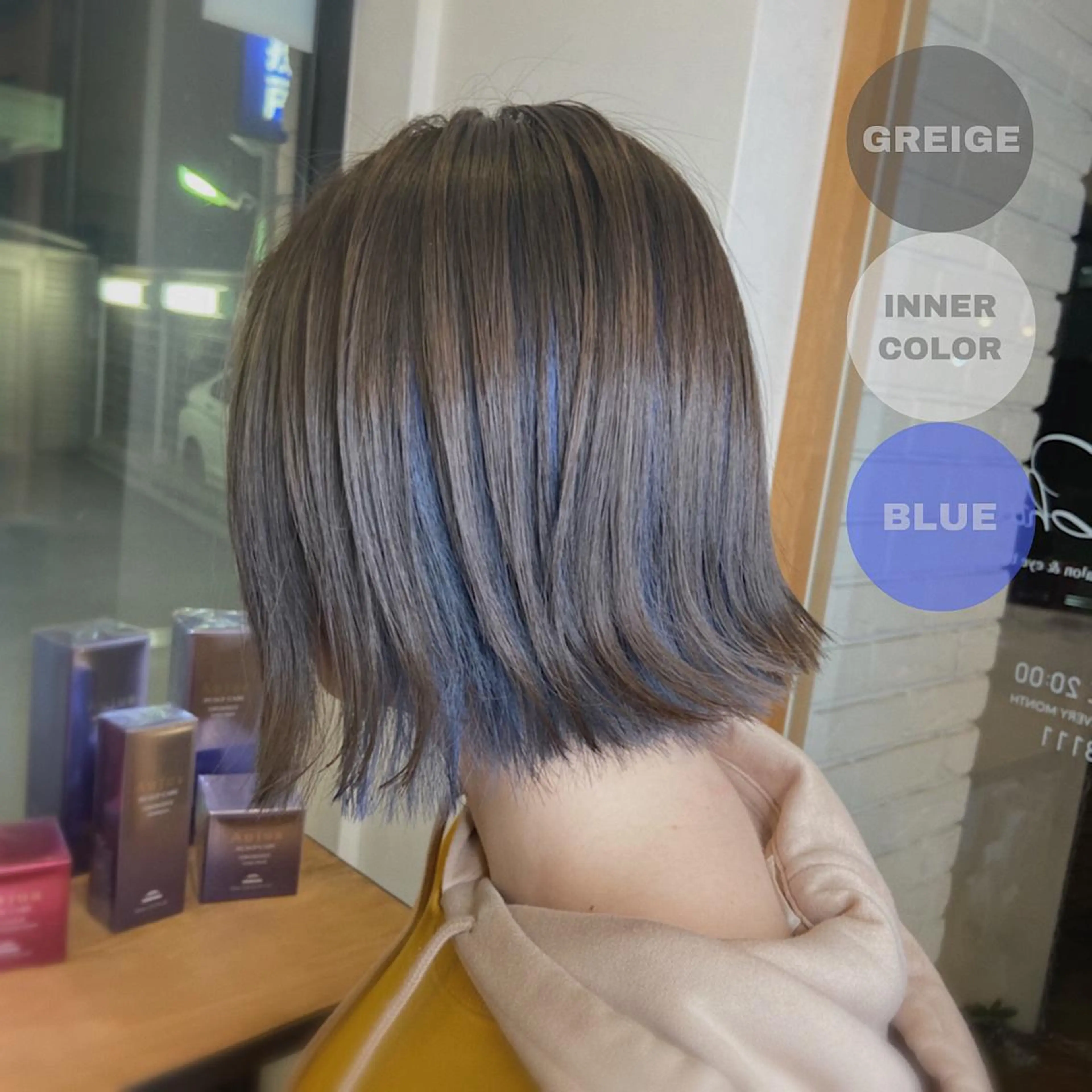 ミディアム カラー 韓国|ミルクティ momoeのヘアスタイル