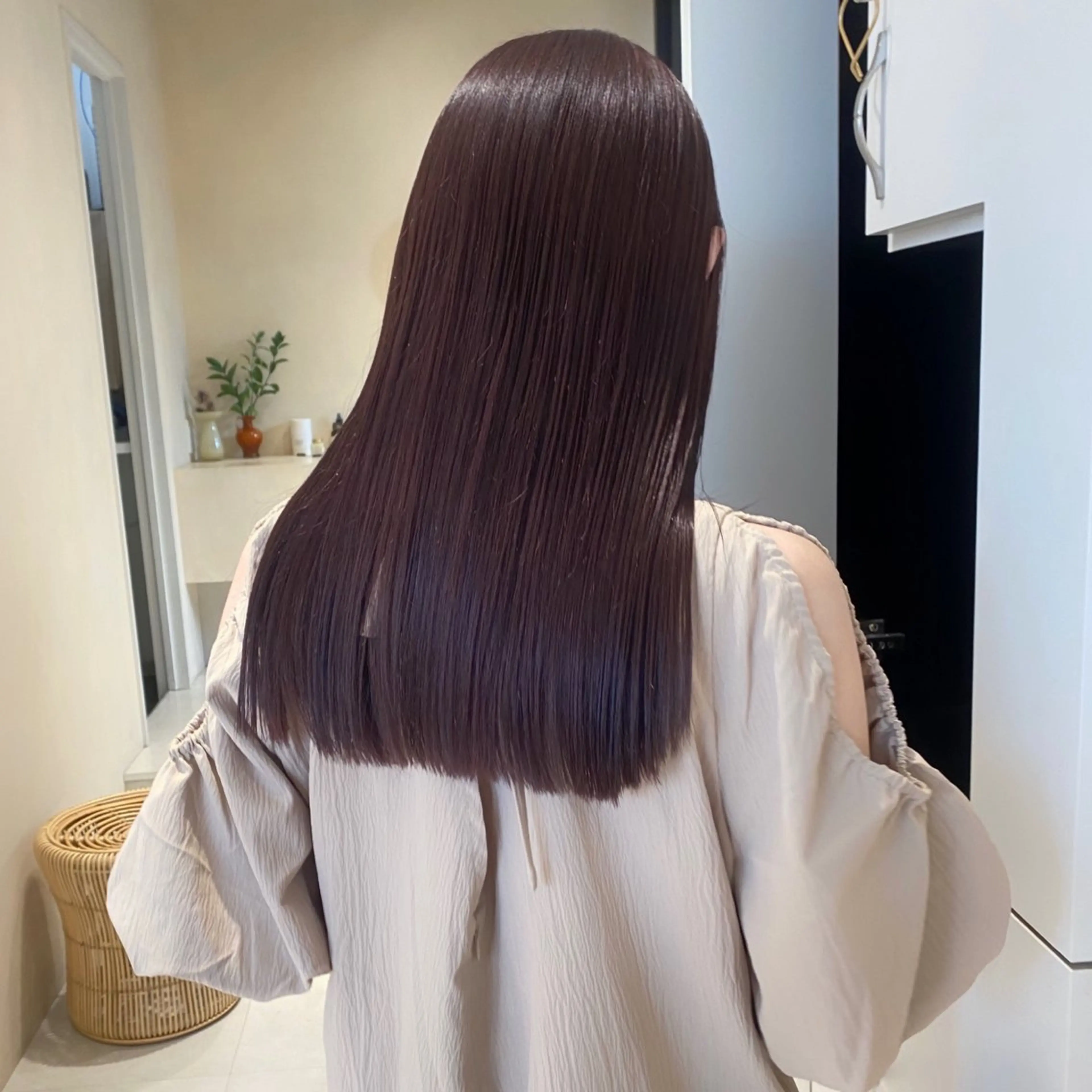 セミロング カラー ボブ/ミニボブ 透明感カラーkadoのヘアスタイル