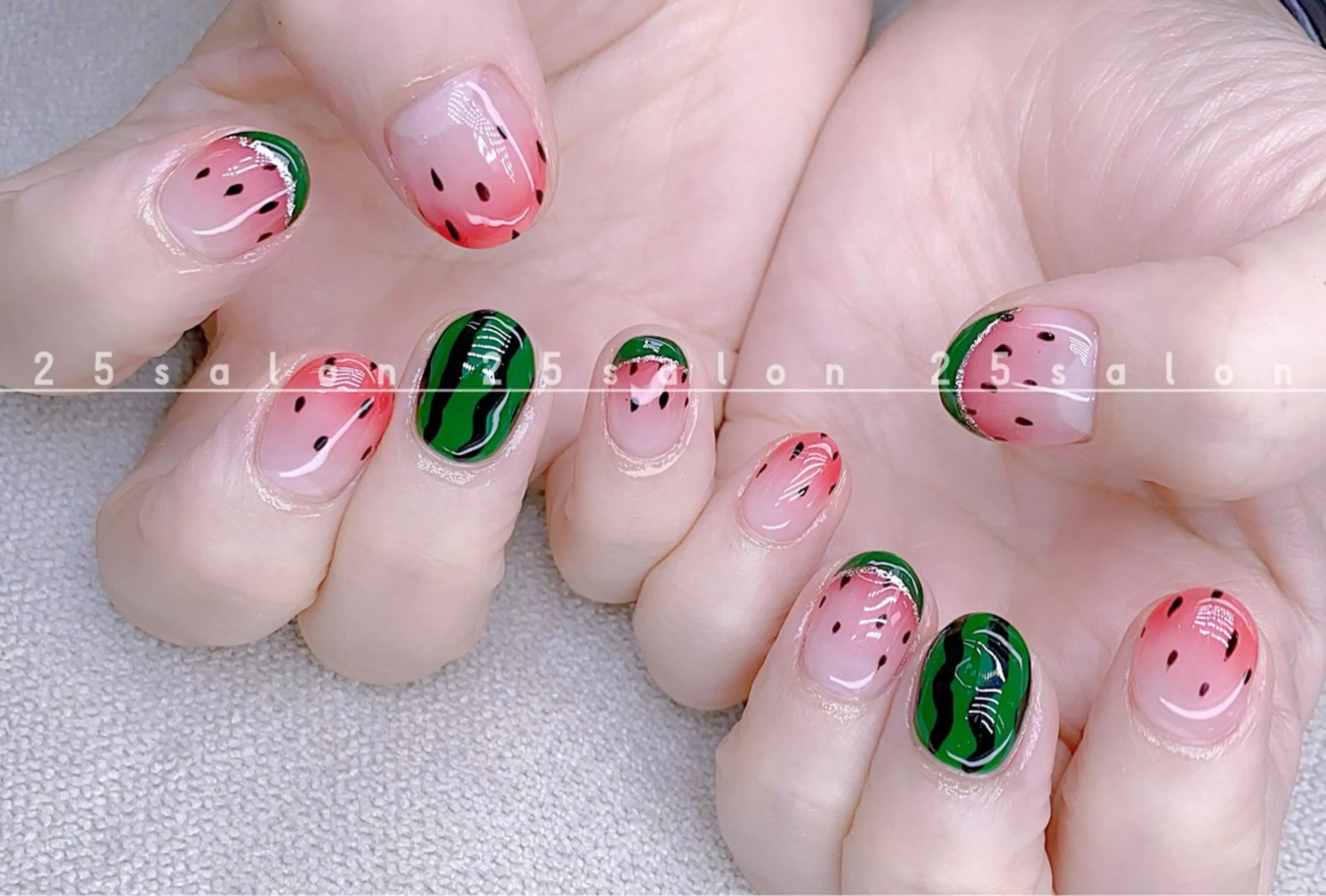 ネイル ジェルネイル 韓国ネイル ニュアンスネイル パラジェル ワンホンネイル 2 5のマツエク・マツパデザイン