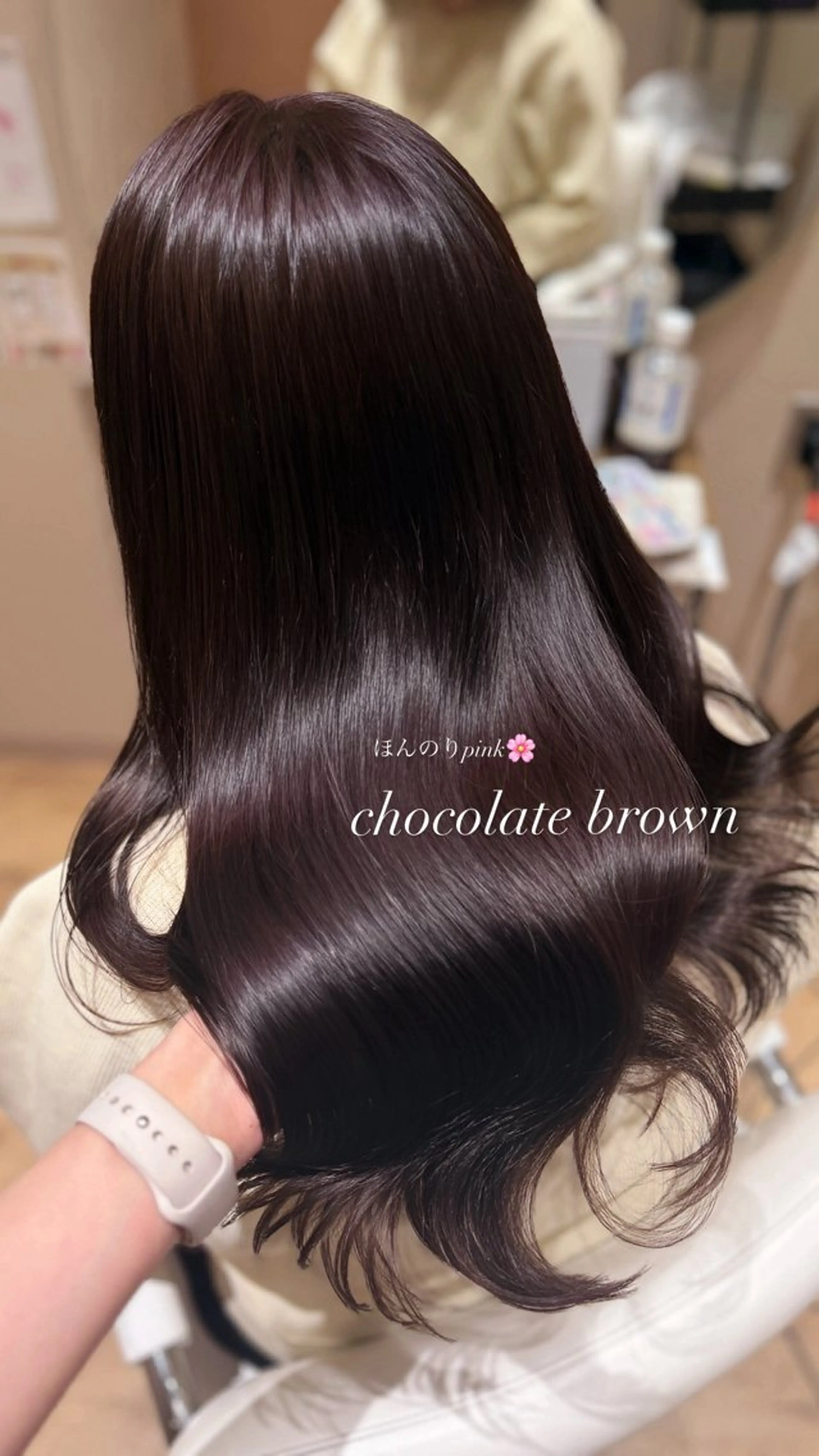 ロング カラー minori🤎 ナチュラル韓国ヘアのヘアスタイル