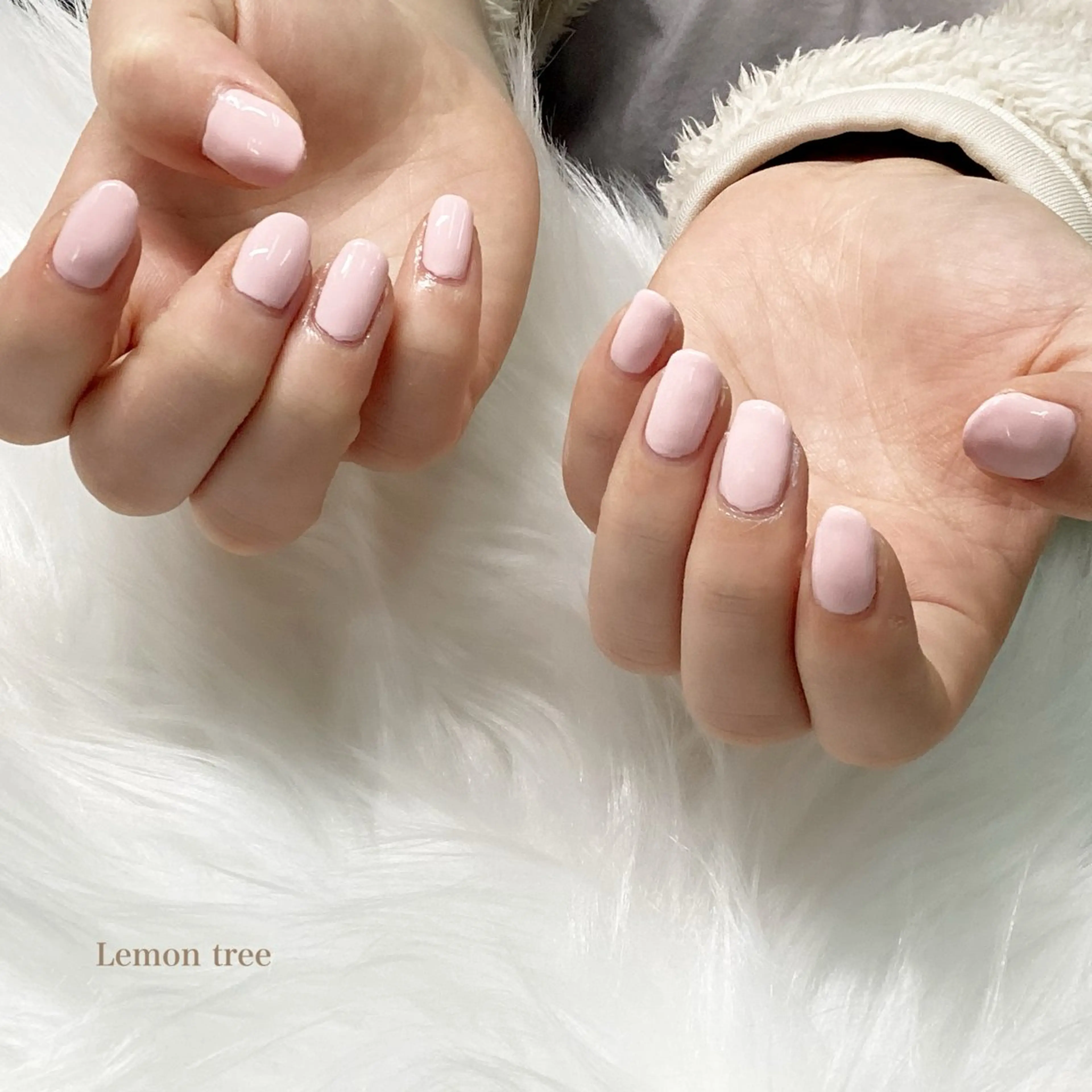 ネイル ワンカラーネイル ピンク NailLab LEMONTREEのネイルデザイン