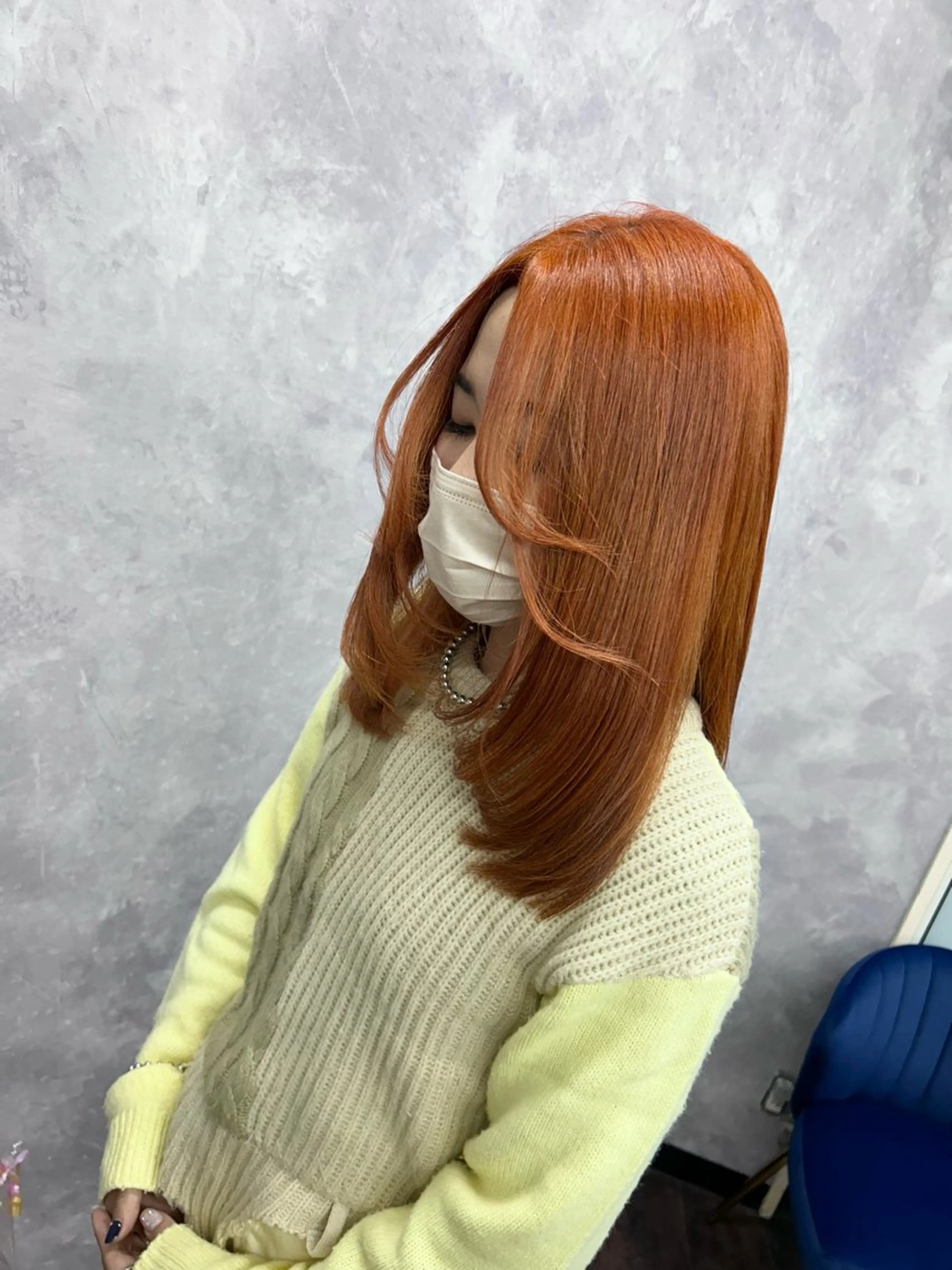 セミロング ハイライト レイヤーカット 縮毛矯正 カット ヘアカラー AN'TIA小作代表 ⭐︎kazuma⭐︎のヘアスタイル