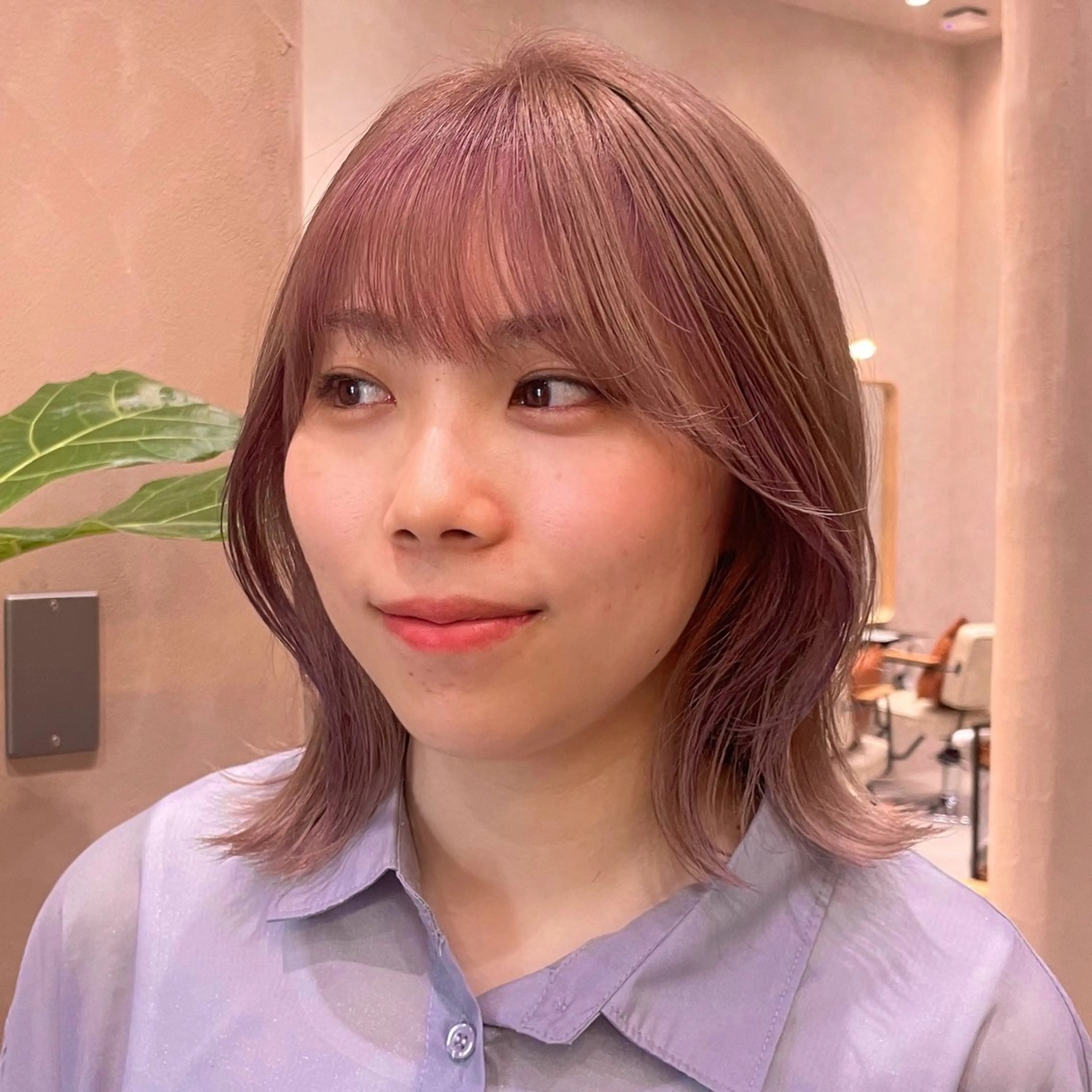 ミディアム カラー レイヤー/柔らか 透明感カラー/ゆきなのヘアスタイル