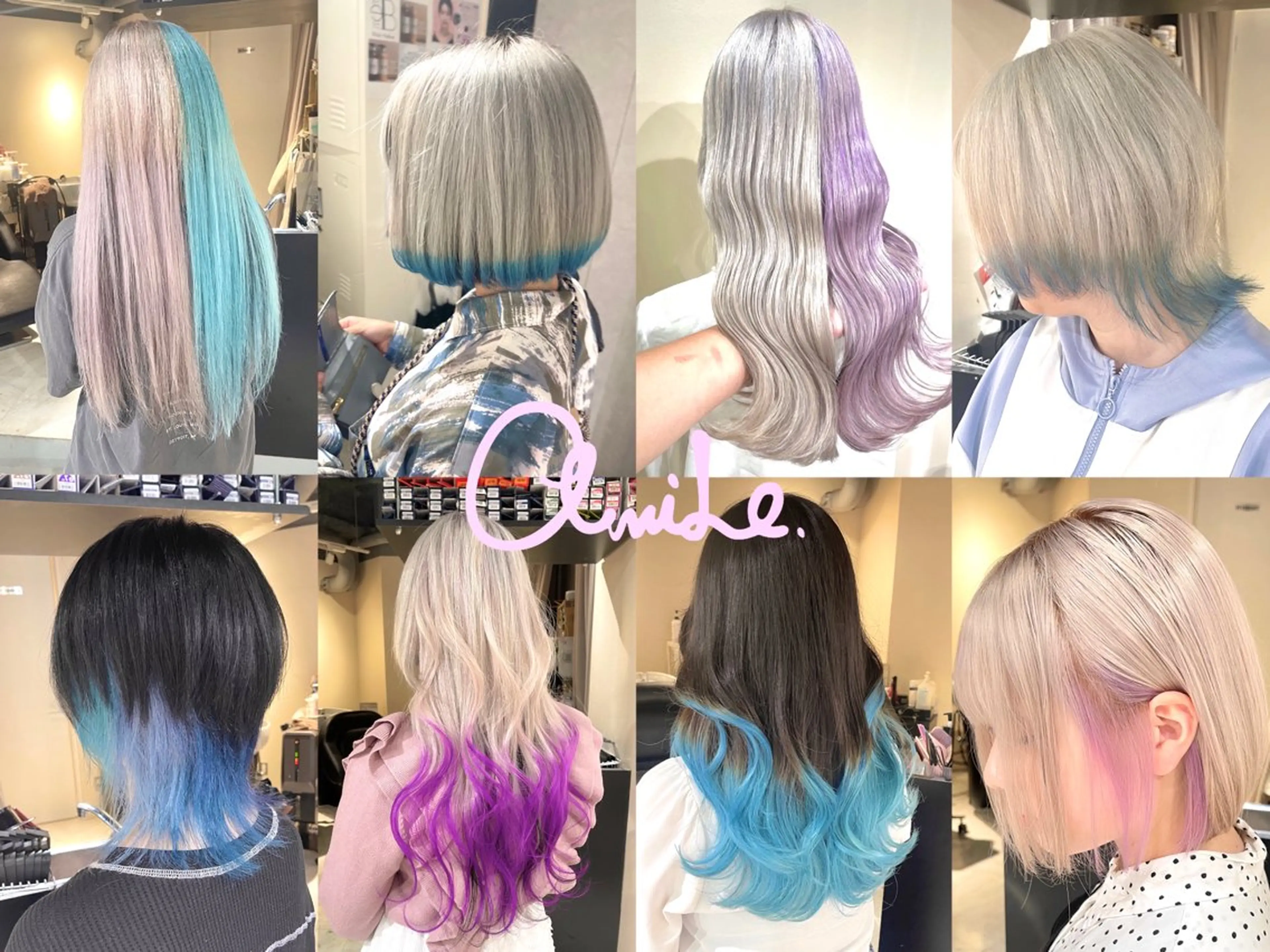 ロング カラー ヘアカラー 渋谷🤍ハイトーン、 エクステ🤍アミルのヘアスタイル