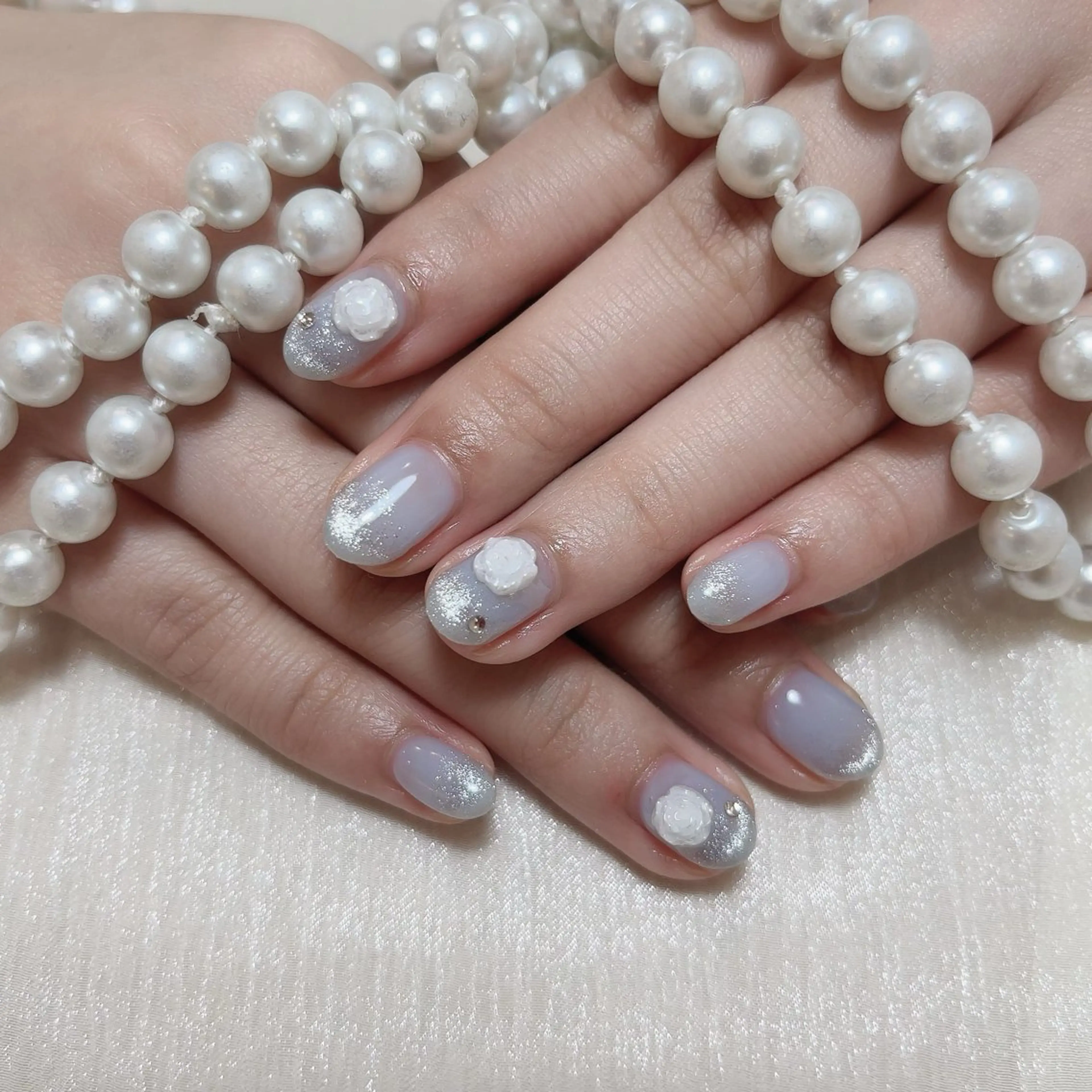 ネイル マグネットネイル 持ち込み ワンカラーネイル ハンドネイル MoonNail ユリ🌸のネイルデザイン