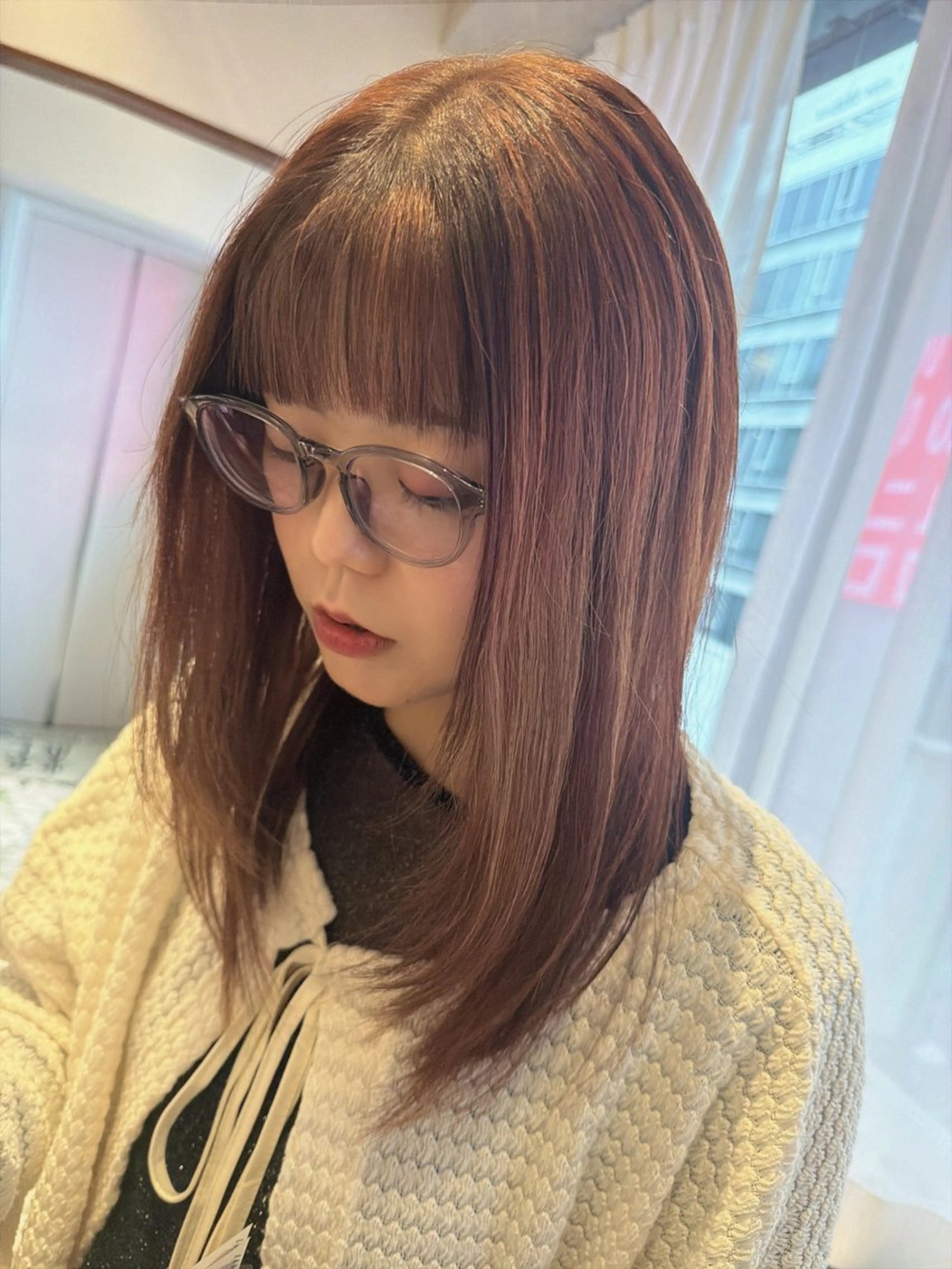 ミディアム ヘアカラー トリートメント ayumi🦖/ 似合わせカラー🤎のヘアスタイル