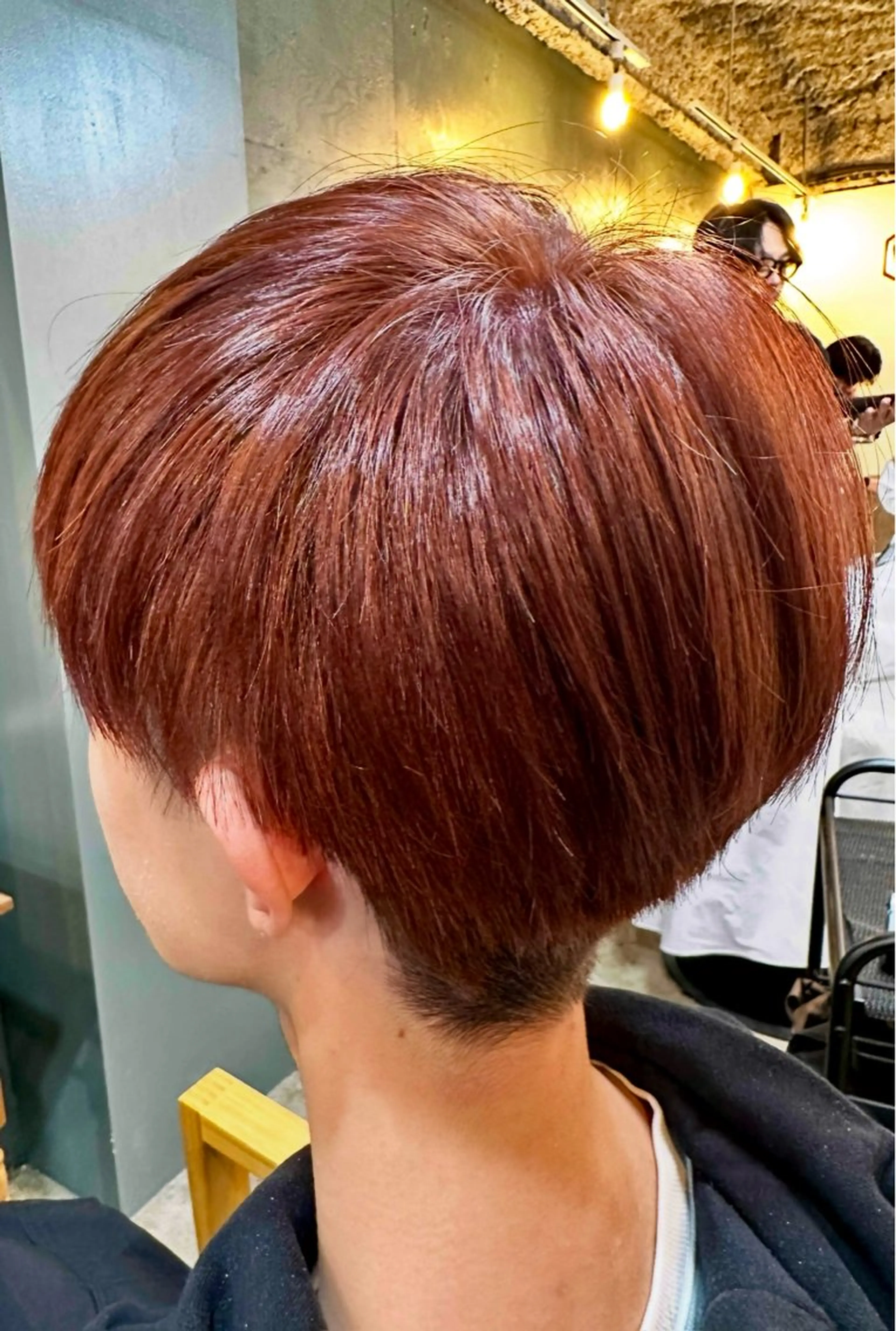 カラー ブリーチ ブリーチなしカラー ピンクカラー レッドカラー 青物横丁/大井町/ 髪質改善/鈴木直行のヘアスタイル