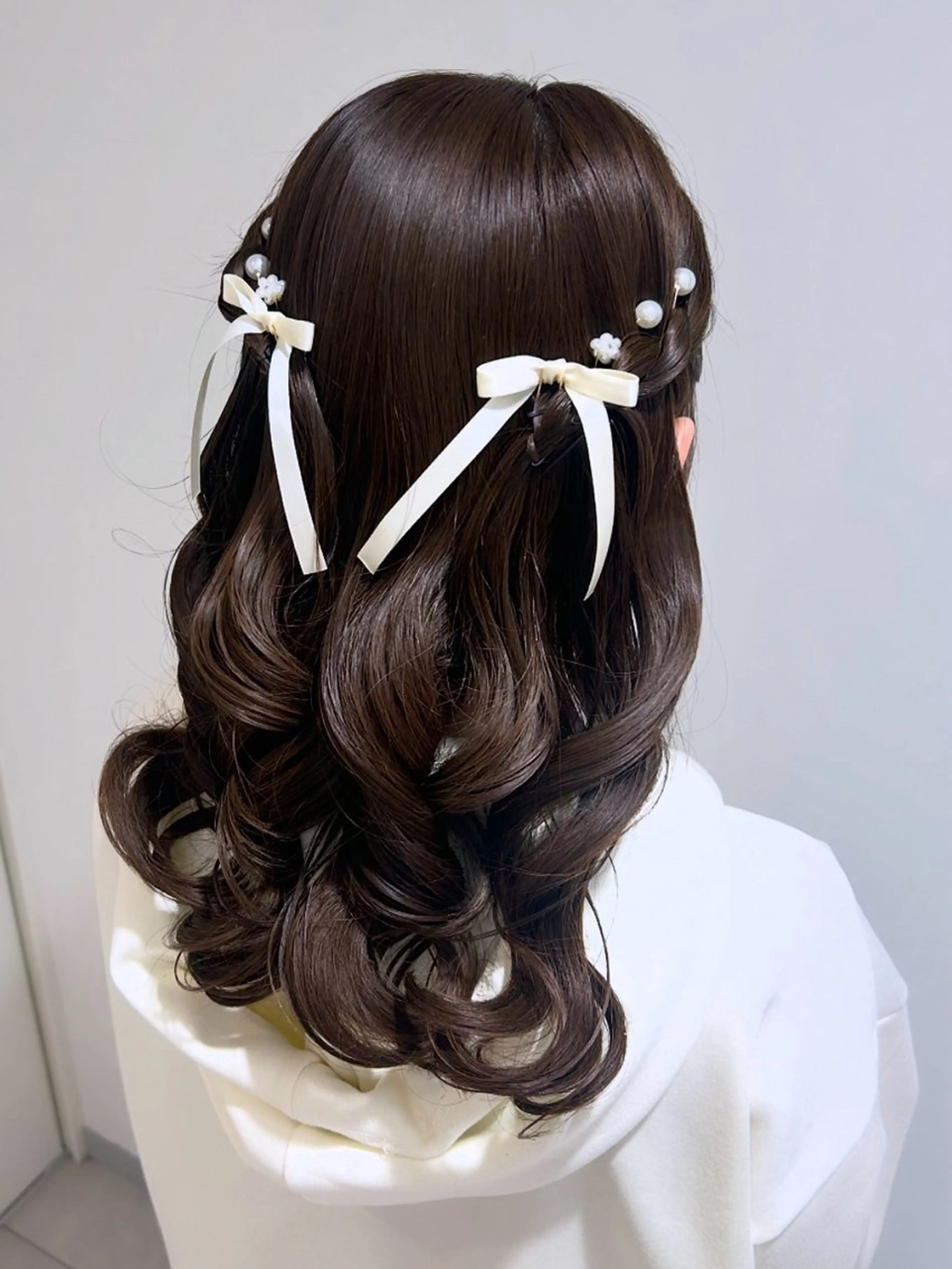 ヘアアレンジ 結婚式・ブライダル ヘアセット ヘアセット/ミニボブ /レイヤー 山田寛菜のヘアスタイル