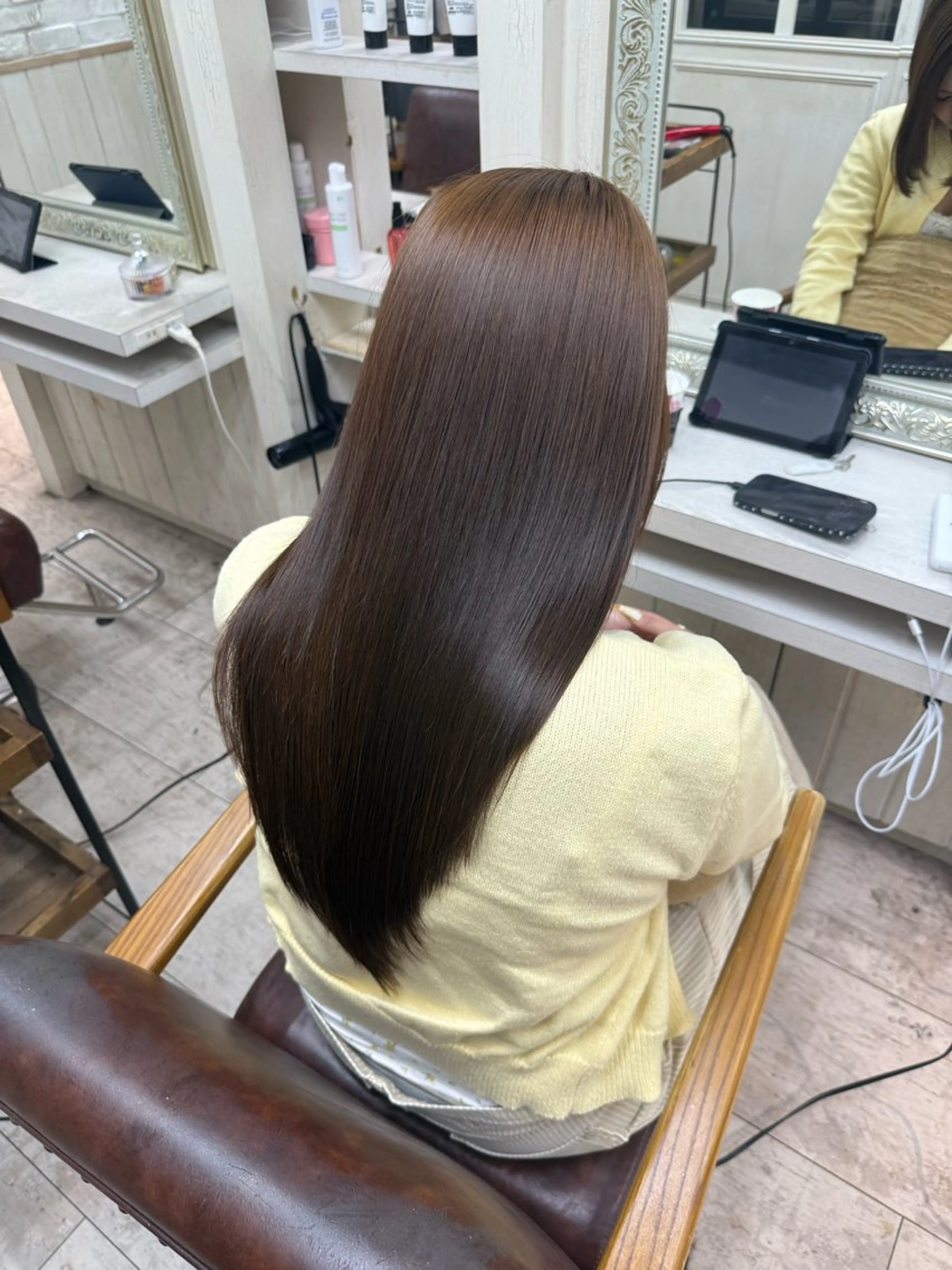 ロング 髪質改善 トリートメント ヘアカラー 高橋 りりのヘアスタイル
