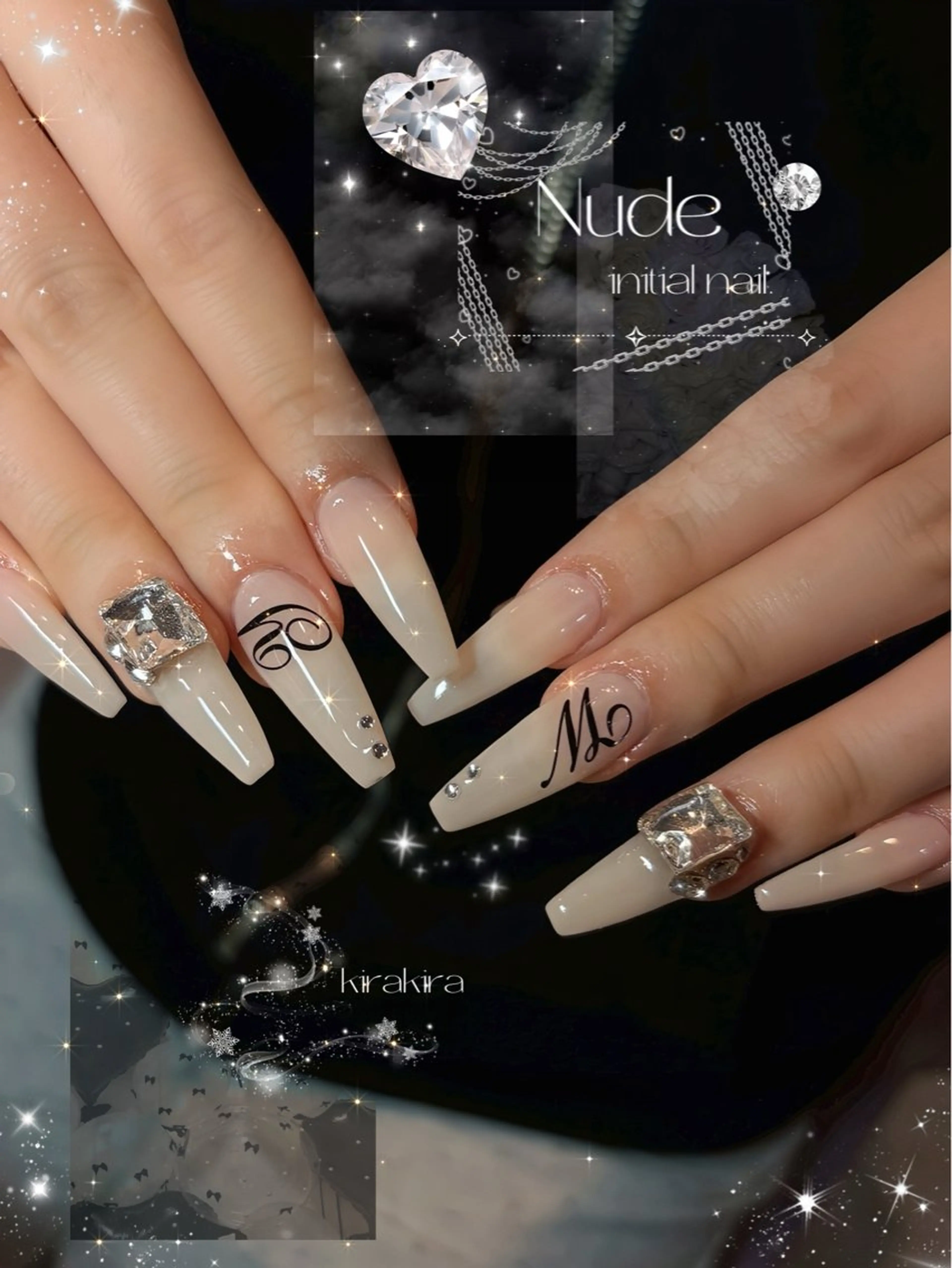 ネイル 長さ出し ガーリー ワンホンネイル ハンドネイル nail salon popoのネイルデザイン