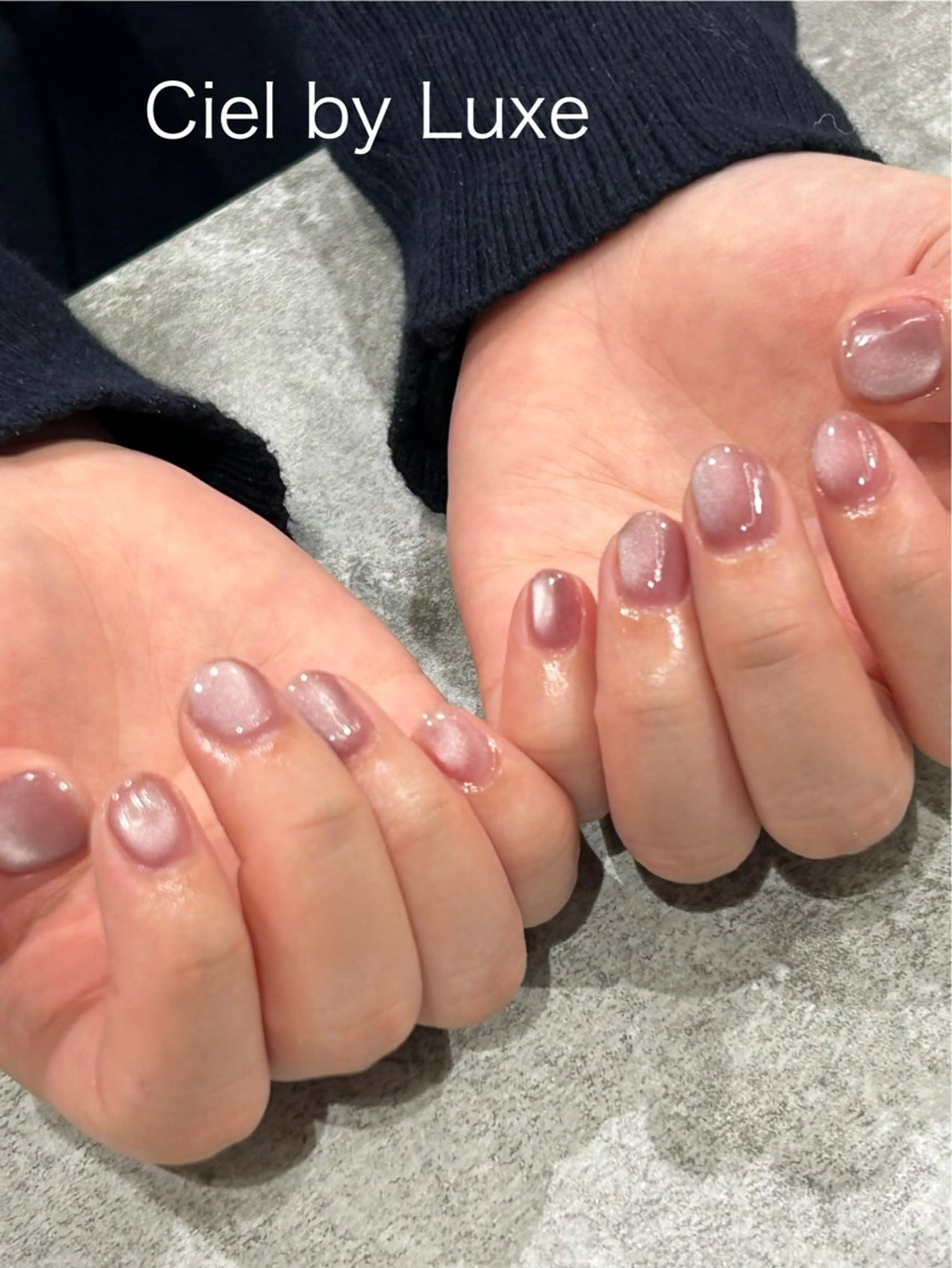 ネイル 桜ネイル マグネットネイル CielbyLuxe manamiのネイルデザイン