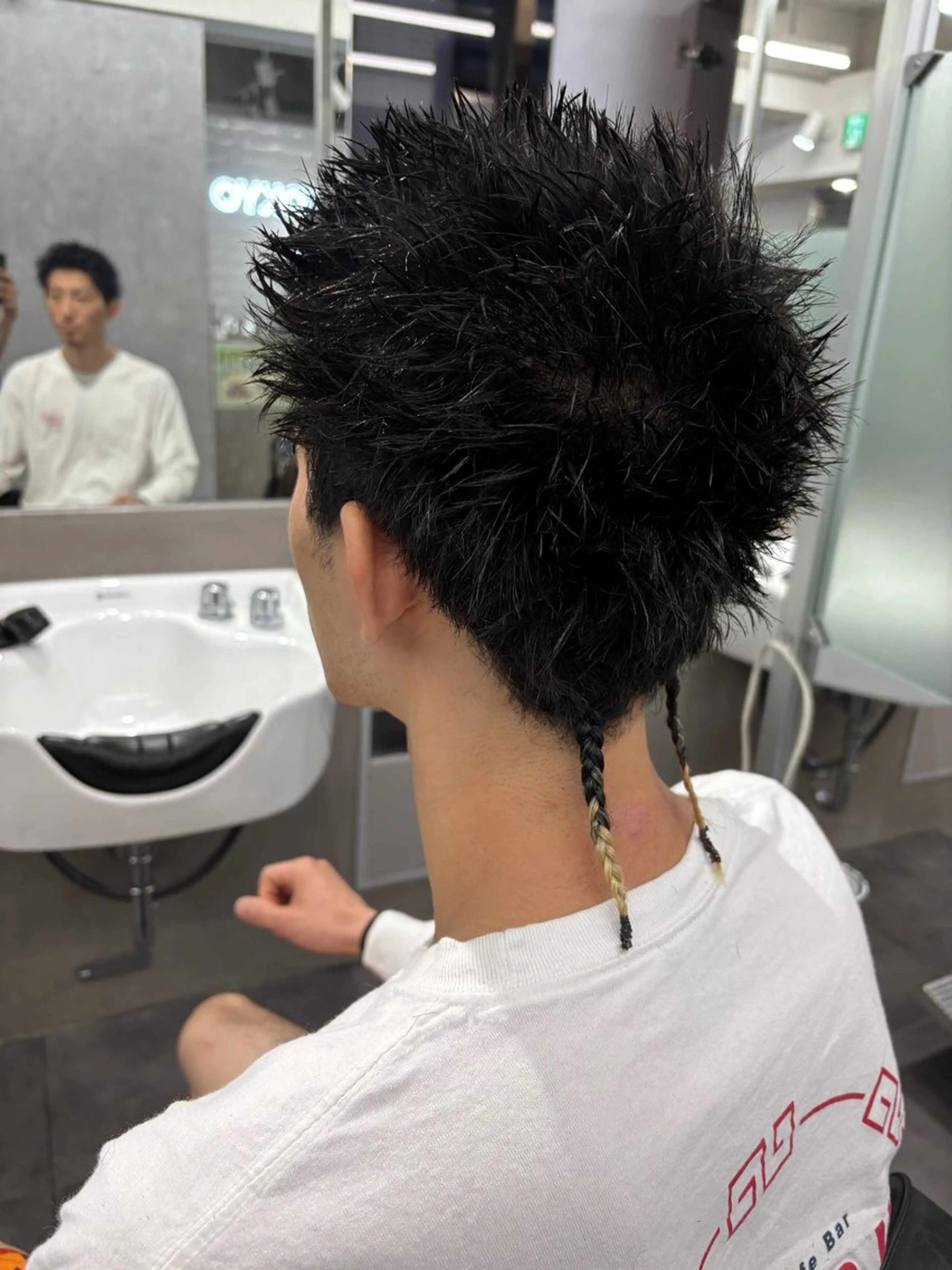 ショート メンズ エクステ カット CUCUMBER所属・本間 颯太のヘアスタイル
