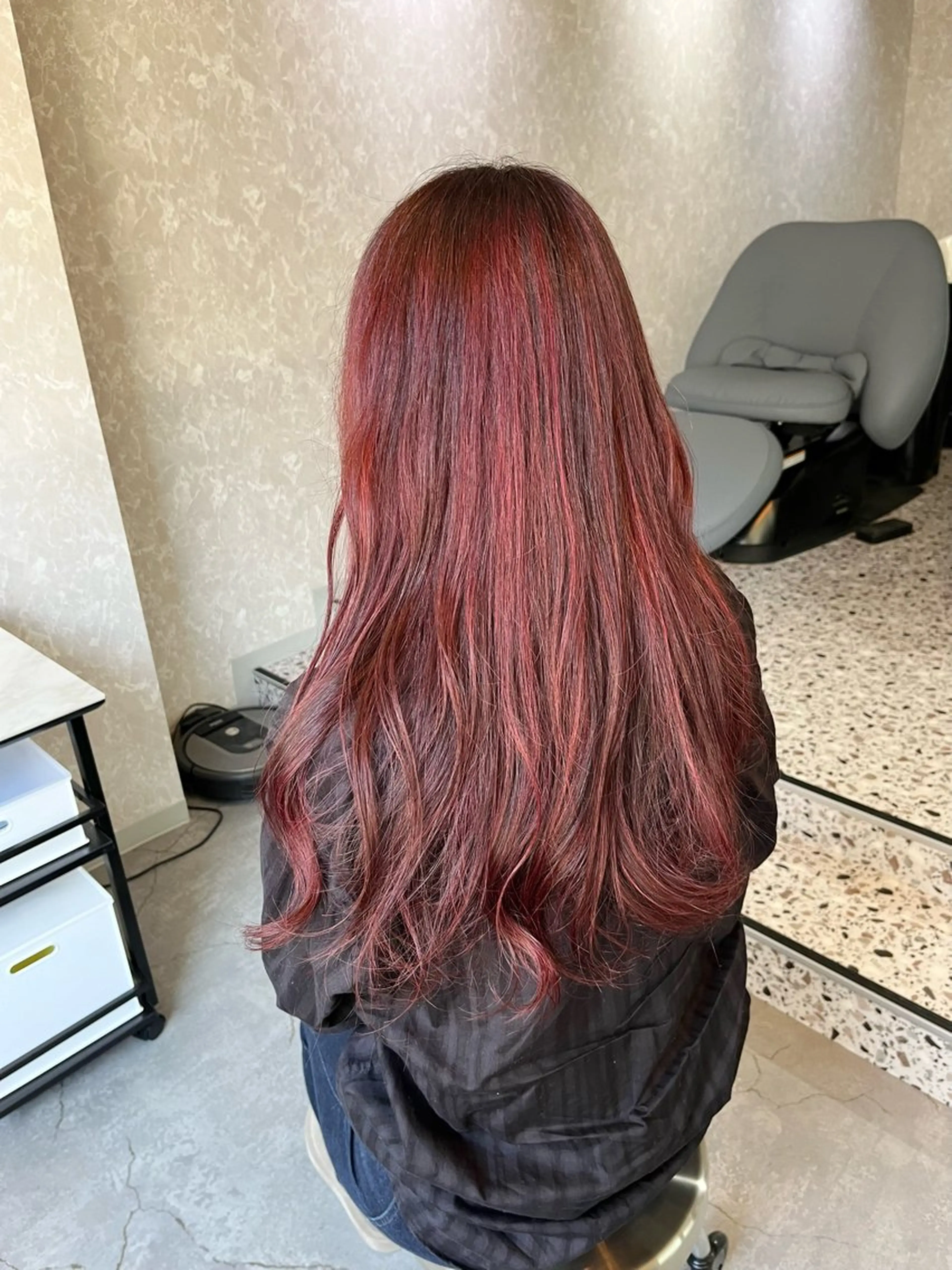 【当日予約○】ハイライト+オンカラー+カット+トリートメントの写真