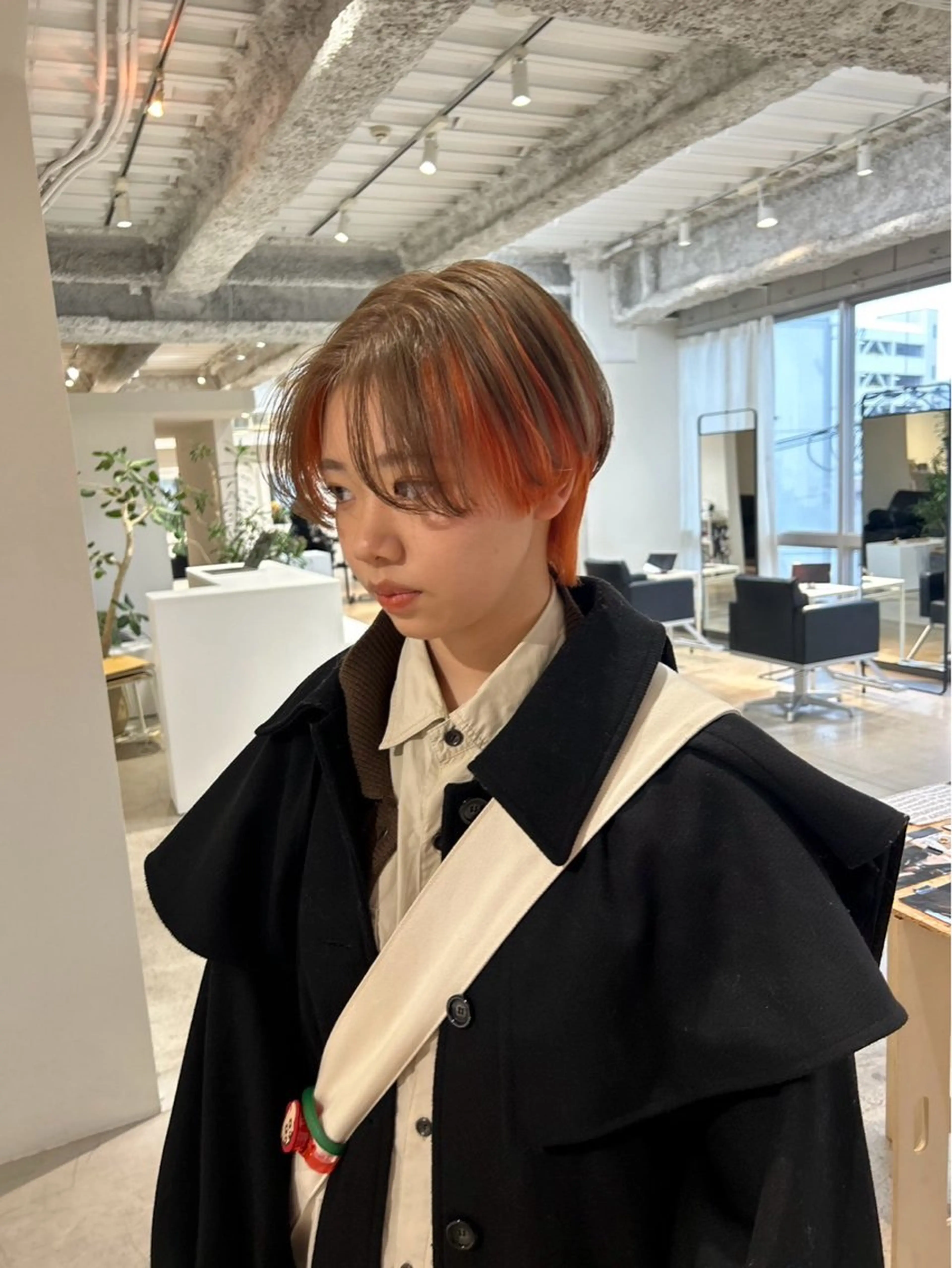 ショート ハンサムショート くびれヘア ショートヘア 小顔カット カット 宇佐美佳/美髪 ストレート/縮毛矯正のヘアスタイル