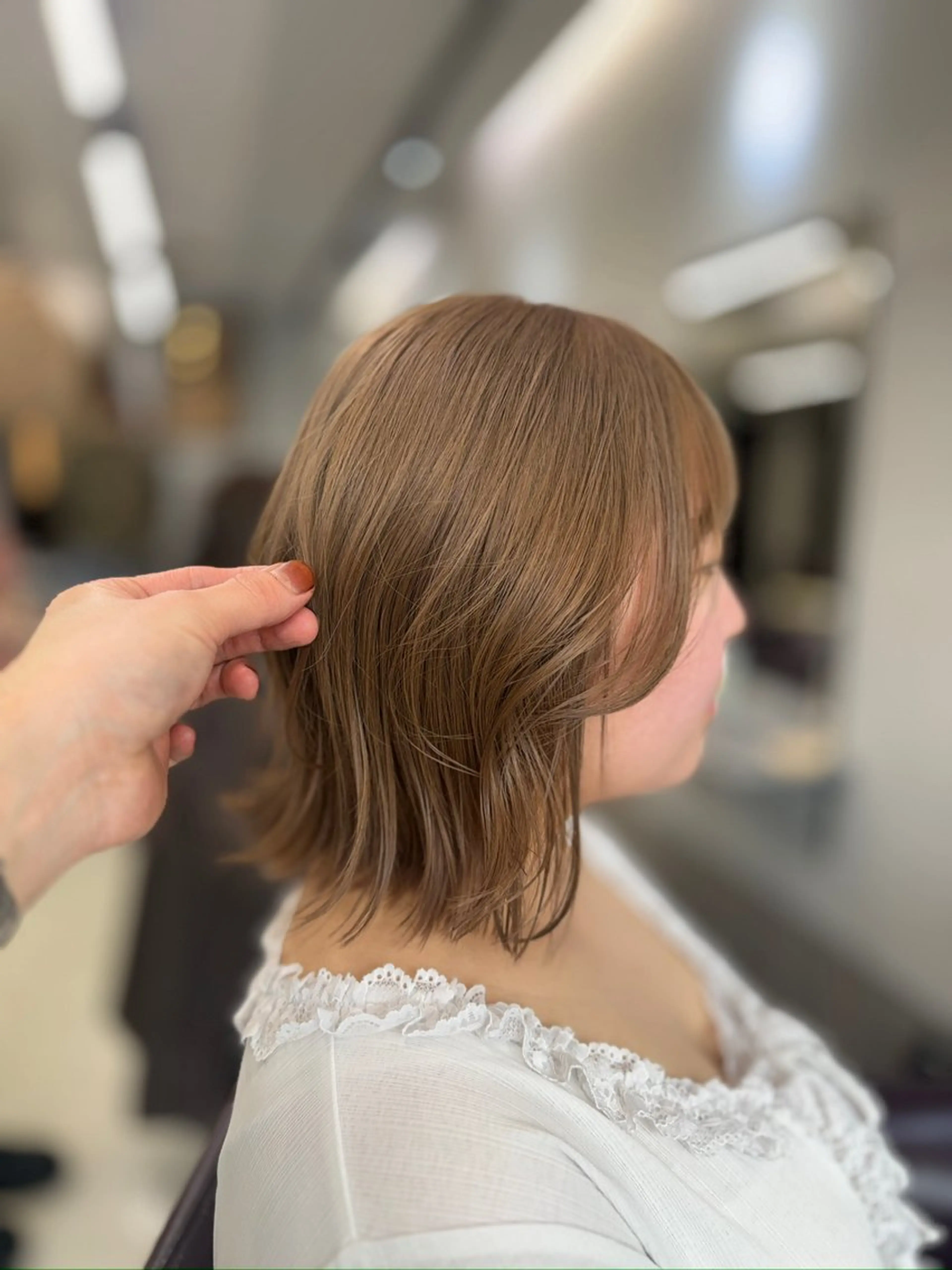 ミディアム カラー ヘアカラー トリートメント 天神大名/ブリーチ 鶴岡和幸/ハイトーンのヘアスタイル