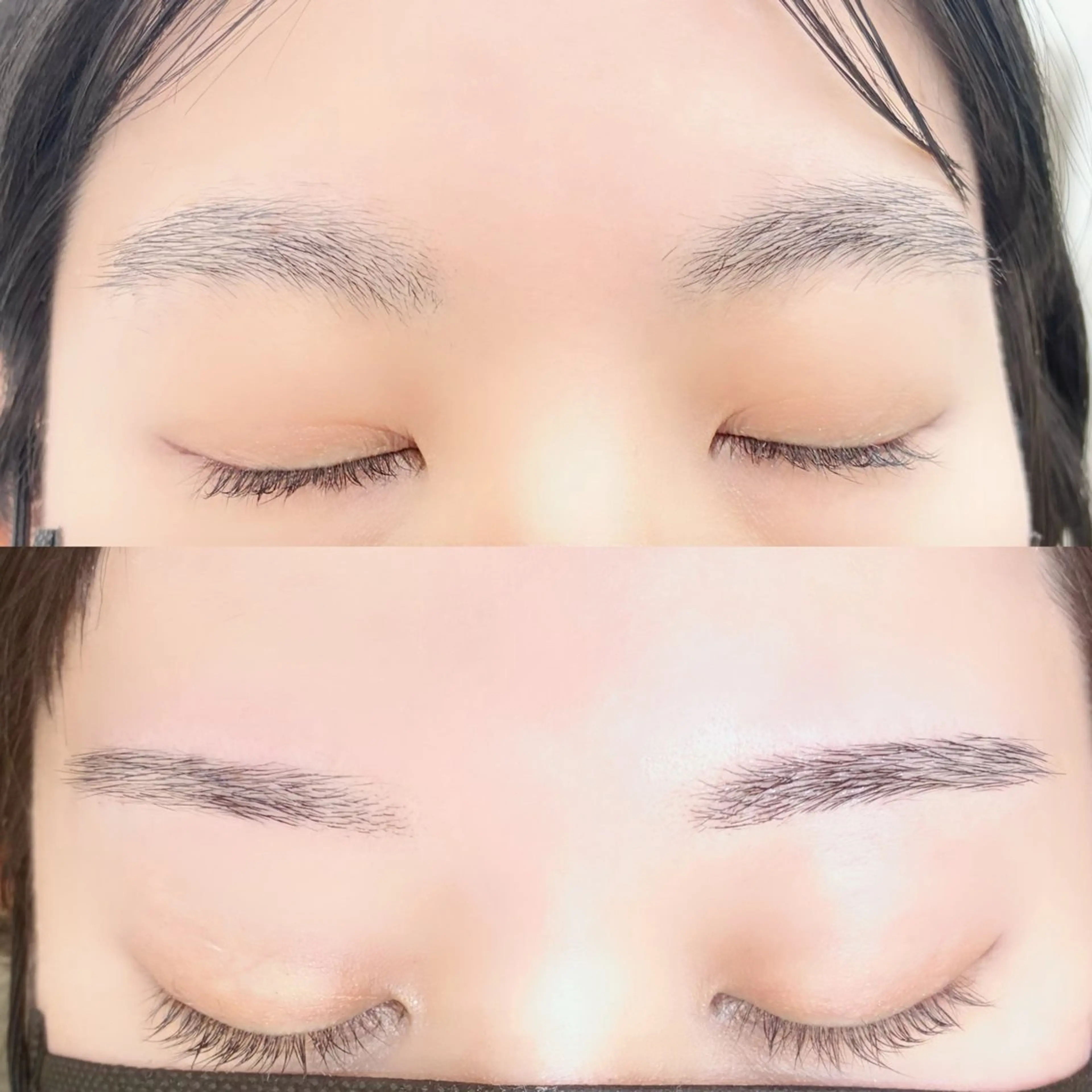 『4月16日』『 4月17日 』眉毛ワックス練習モデルの写真