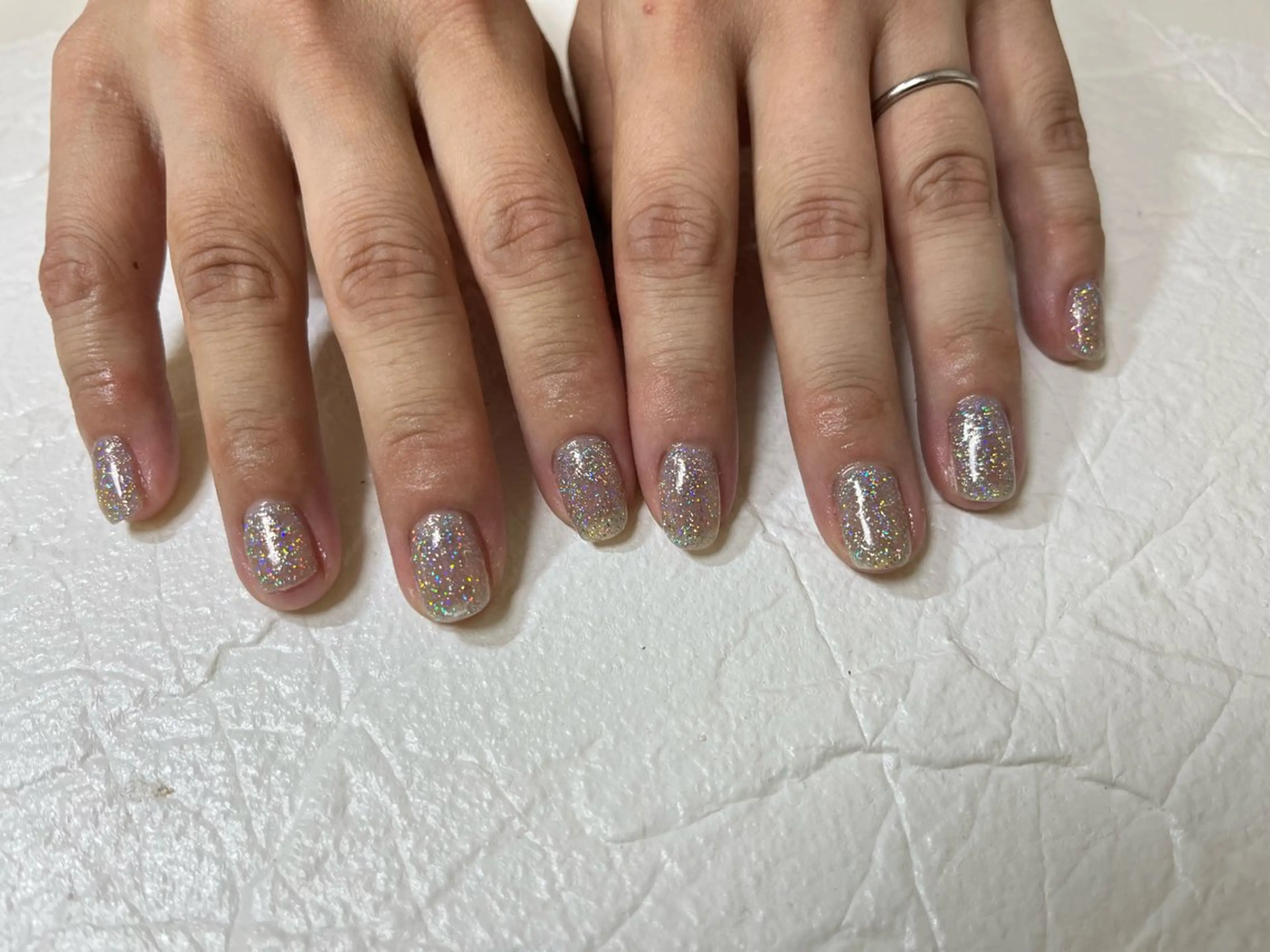 ネイル フラッシュネイル ワンカラーネイル Nailsalon Sunflowerのネイルデザイン