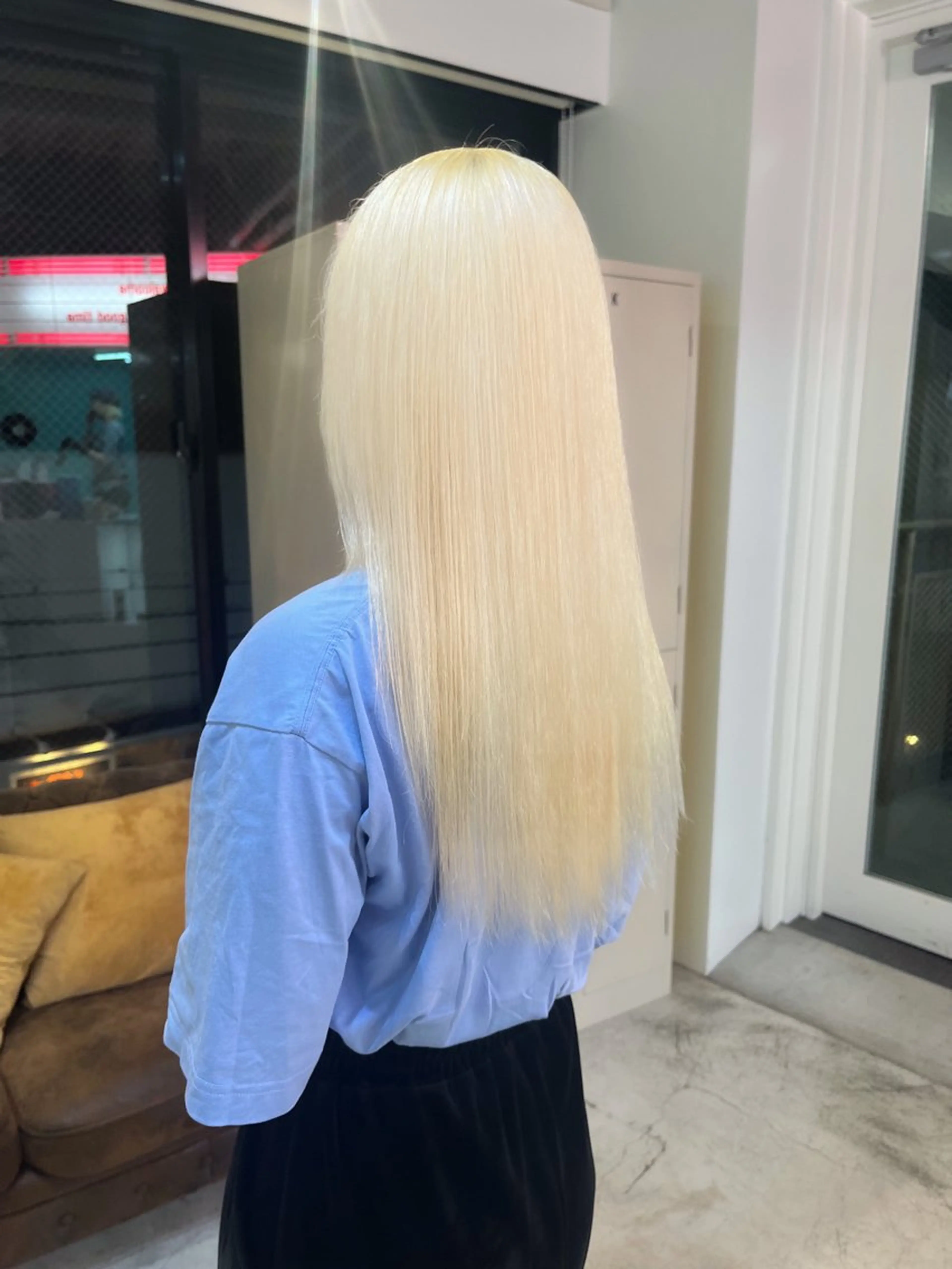 🌟当日限定髪質ケアメニュー🌟💫憧れハイトーン透明感ダブルカラー💫＋選べるトリートメント#韓国#ミニモ学割の写真