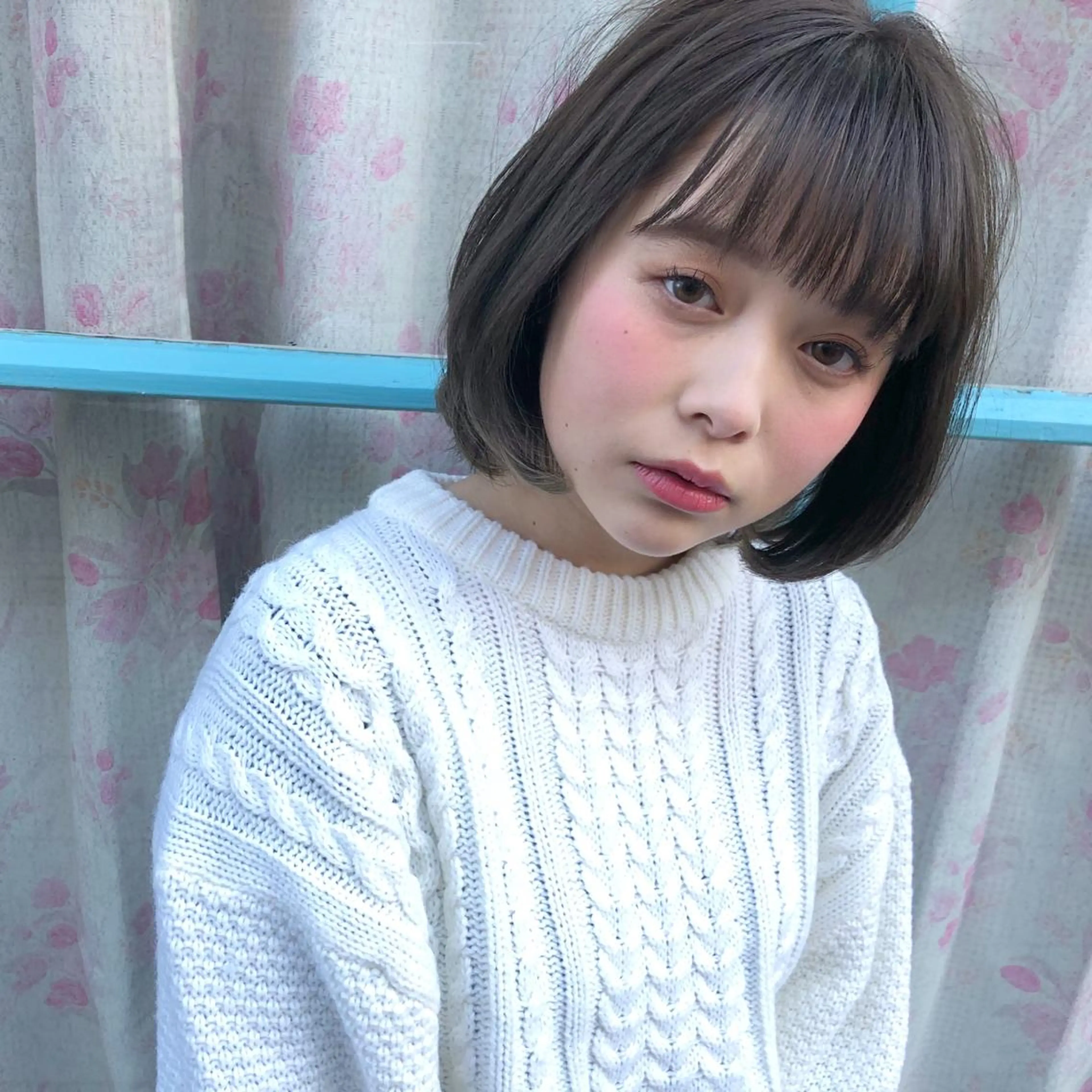 ショート カラー ボブ カット ヘアカラー トリートメント 髪質改善、エクステ 山口卓哉のヘアスタイル